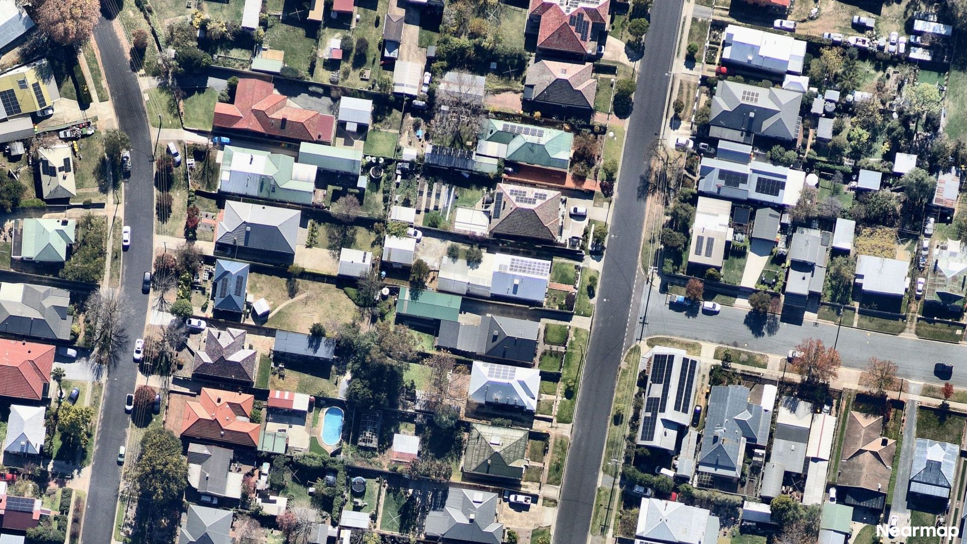 Vertical aerial view