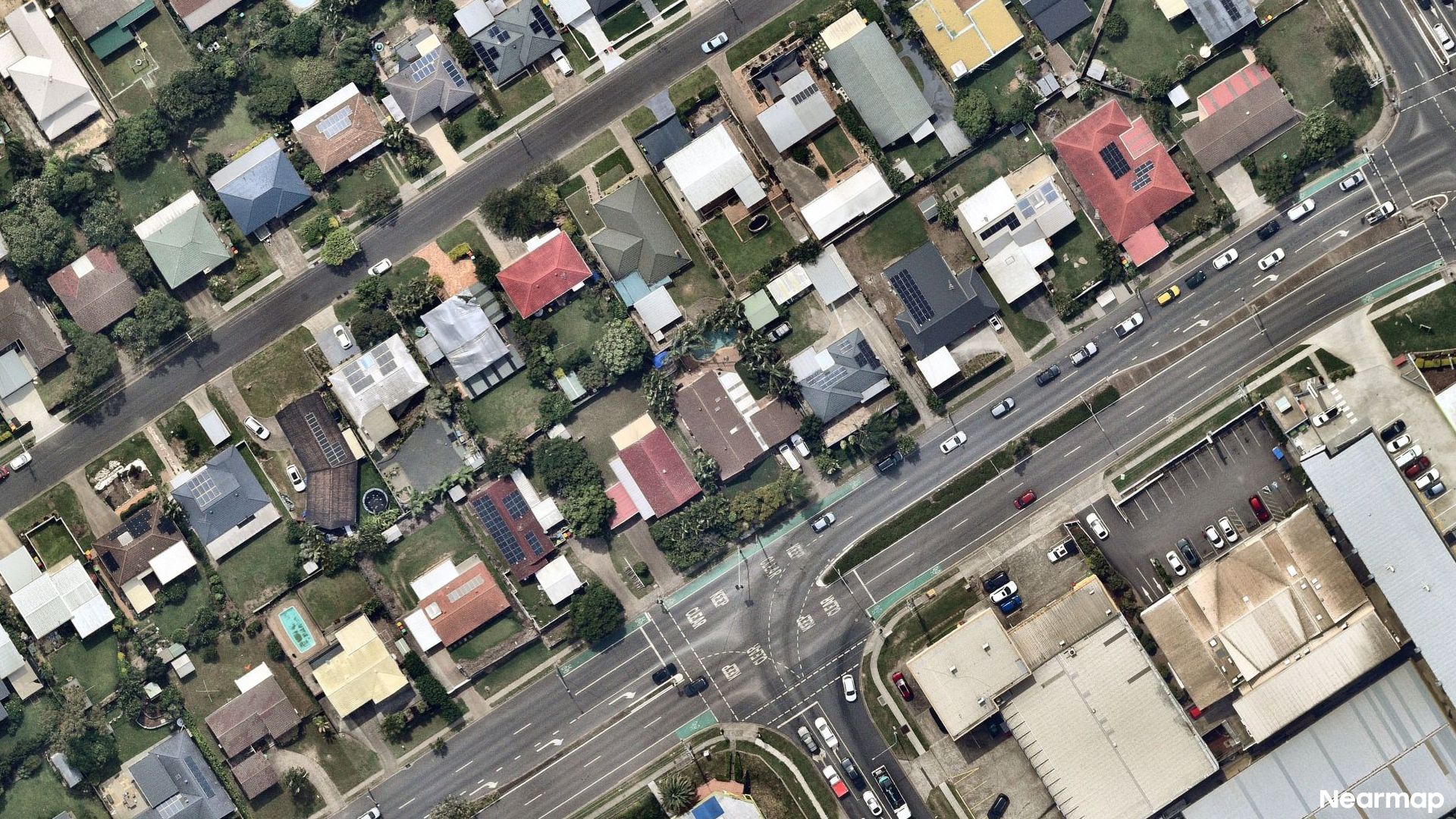 Vertical aerial view