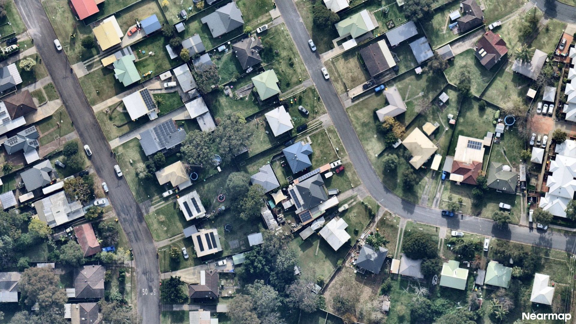 Vertical aerial view