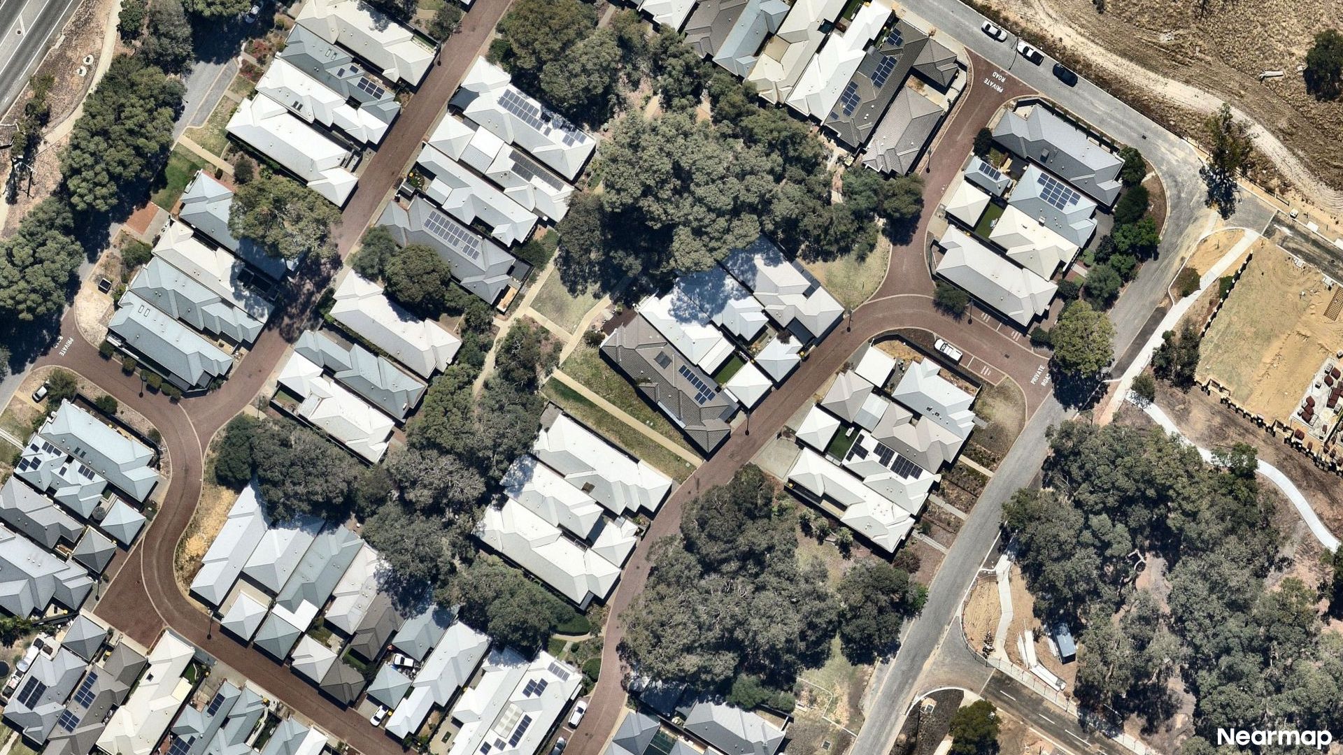 Vertical aerial view