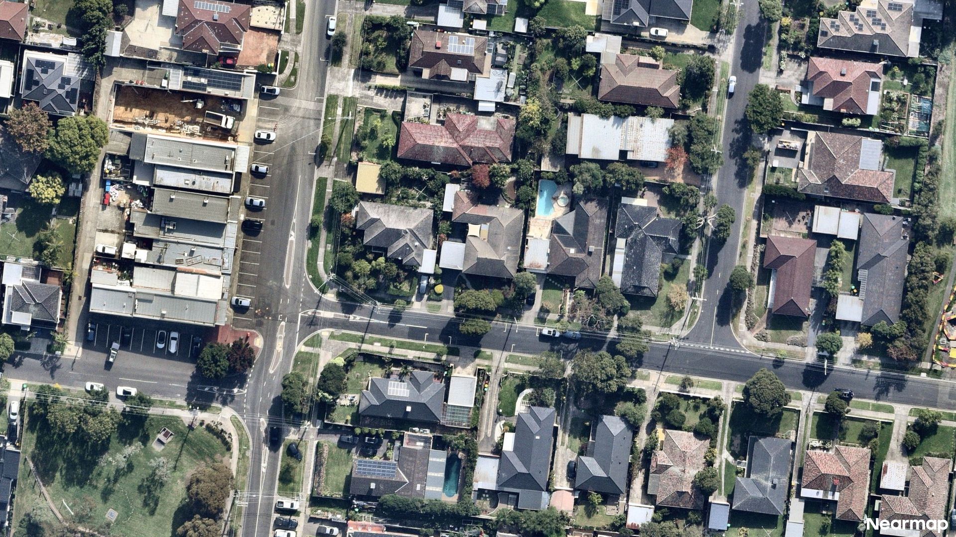 Vertical aerial view