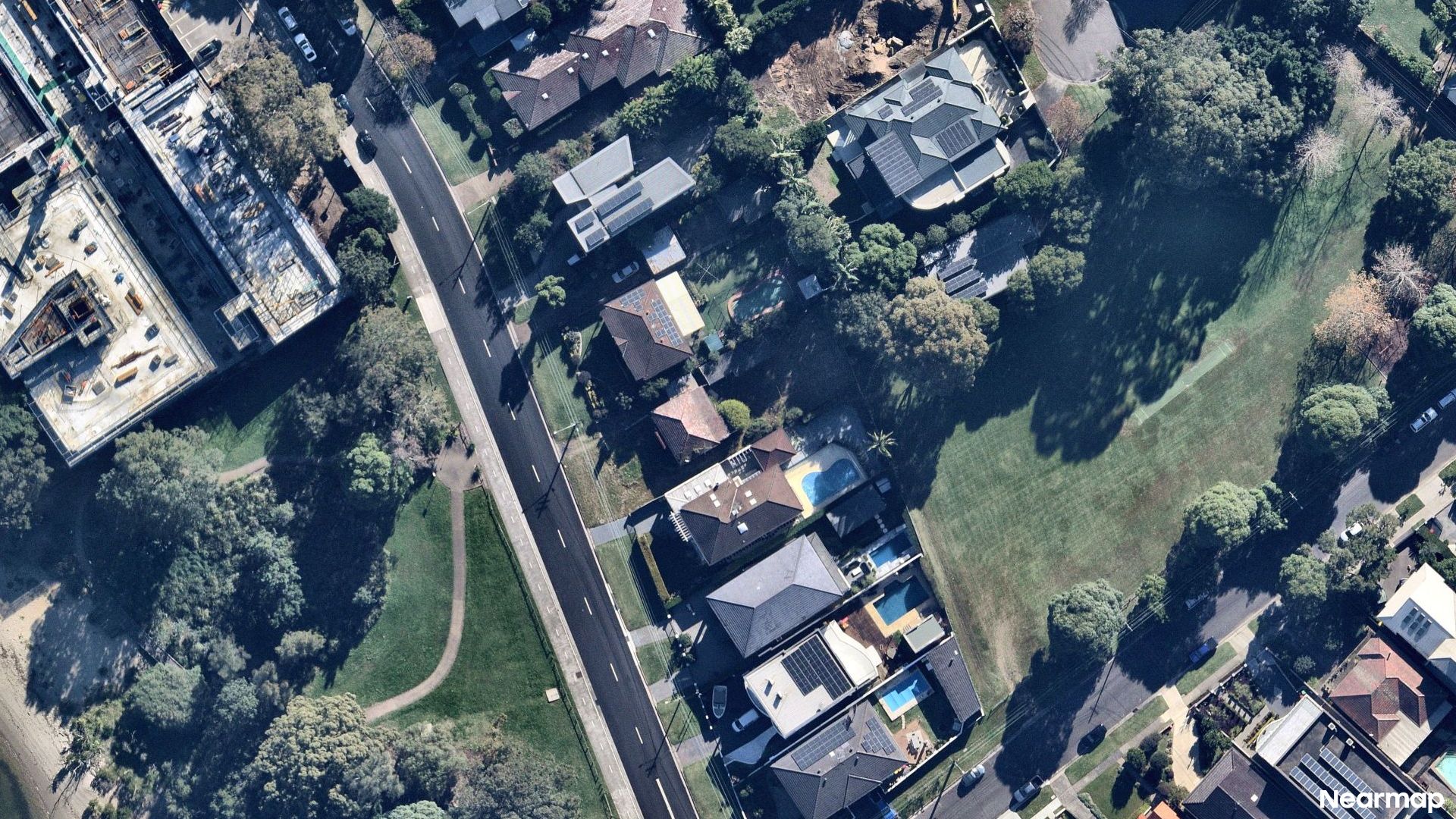 Vertical aerial view
