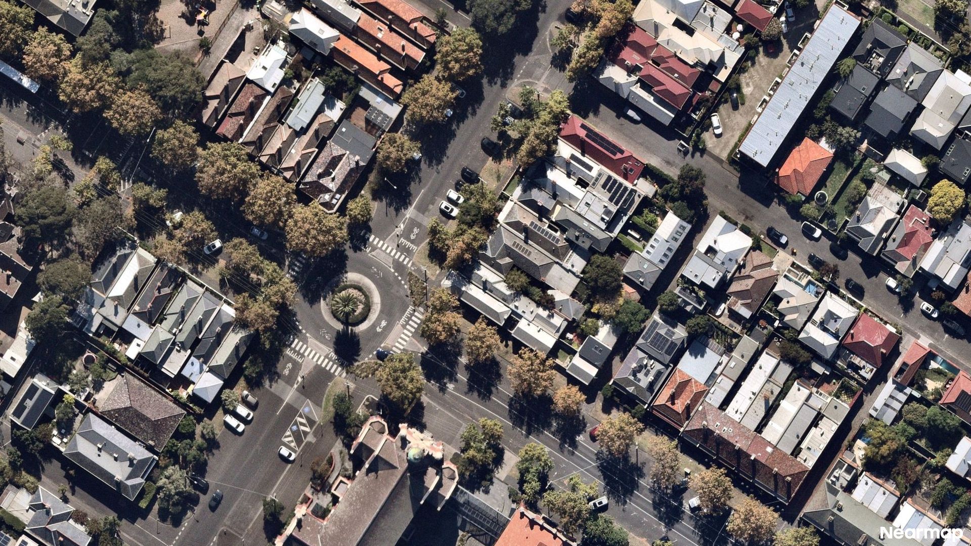 Vertical aerial view