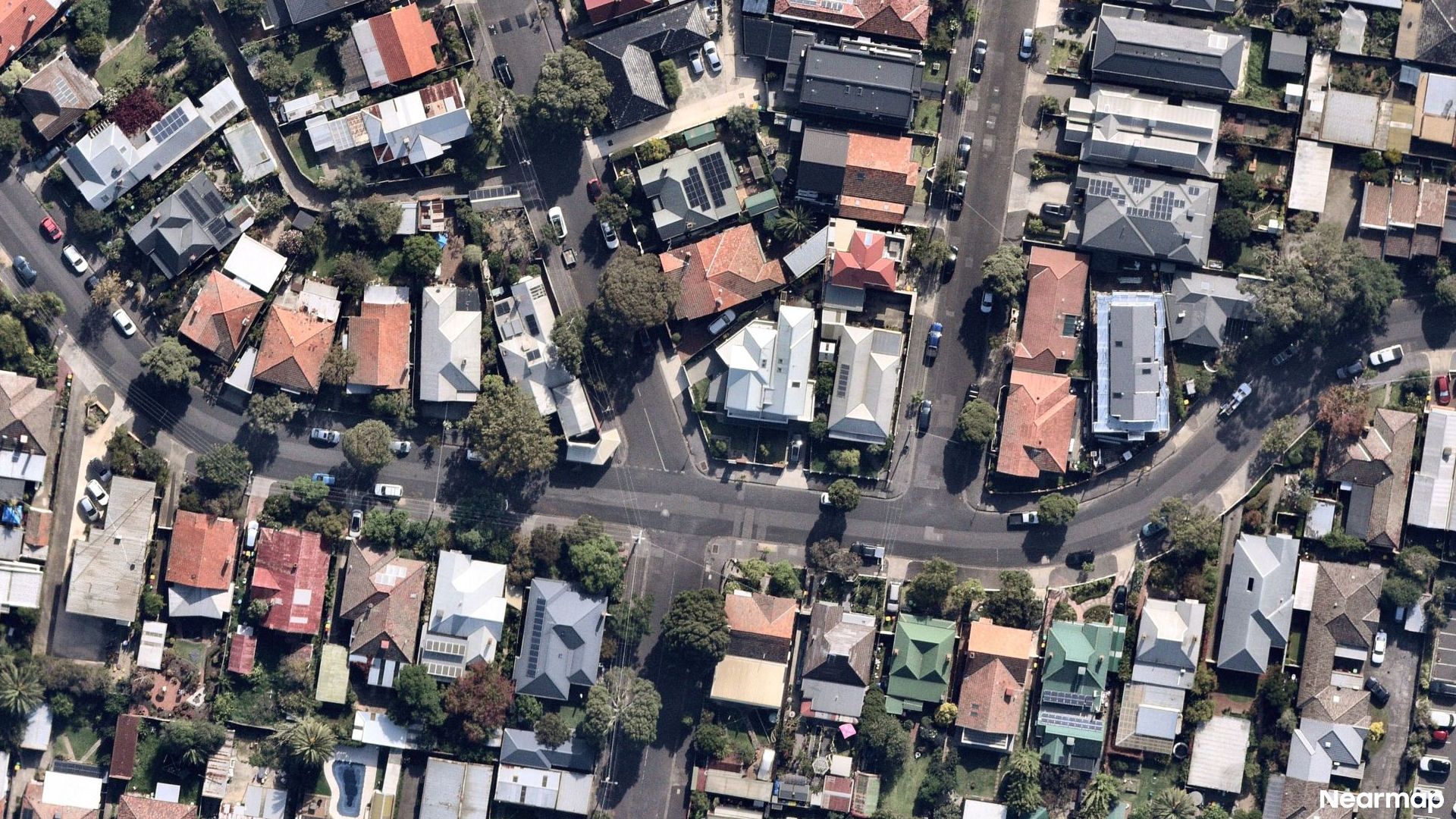 Vertical aerial view