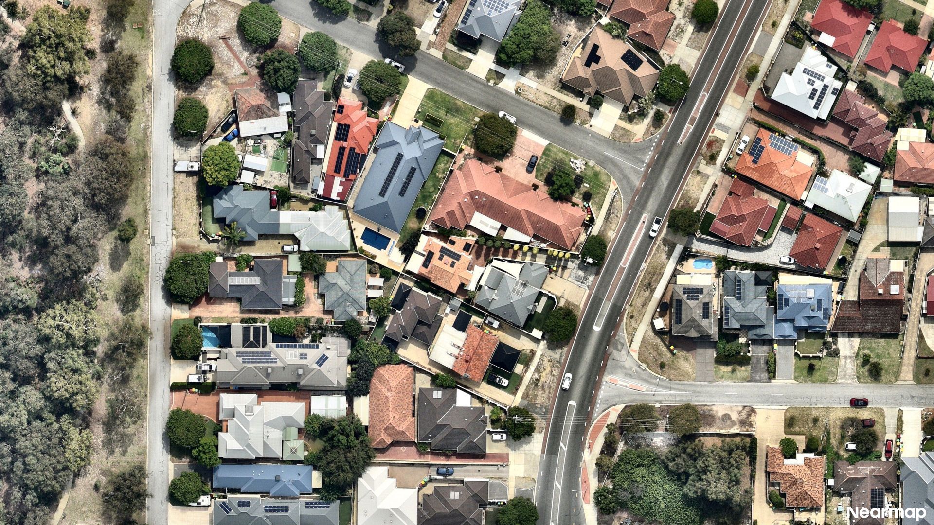 Vertical aerial view