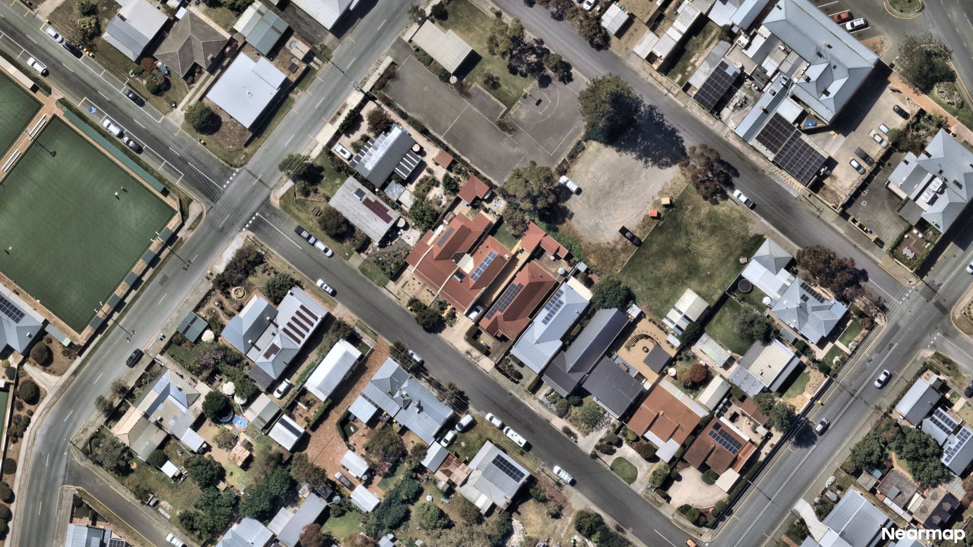 Vertical aerial view