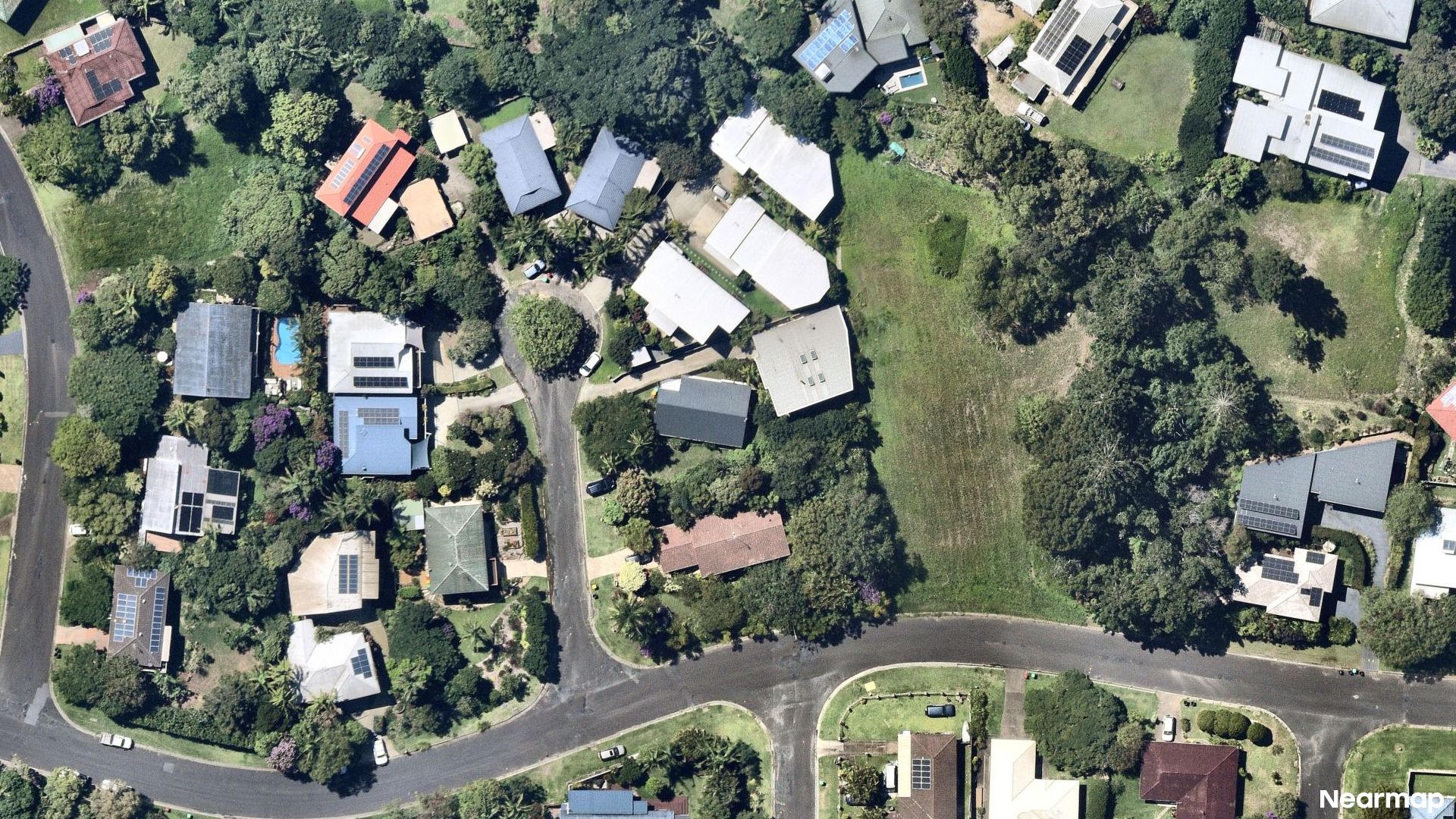 Vertical aerial view