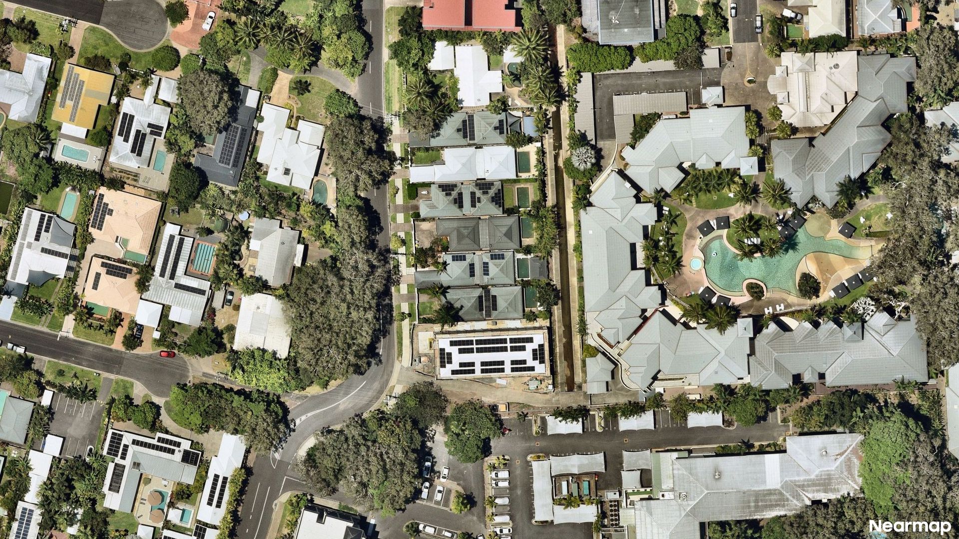 Vertical aerial view