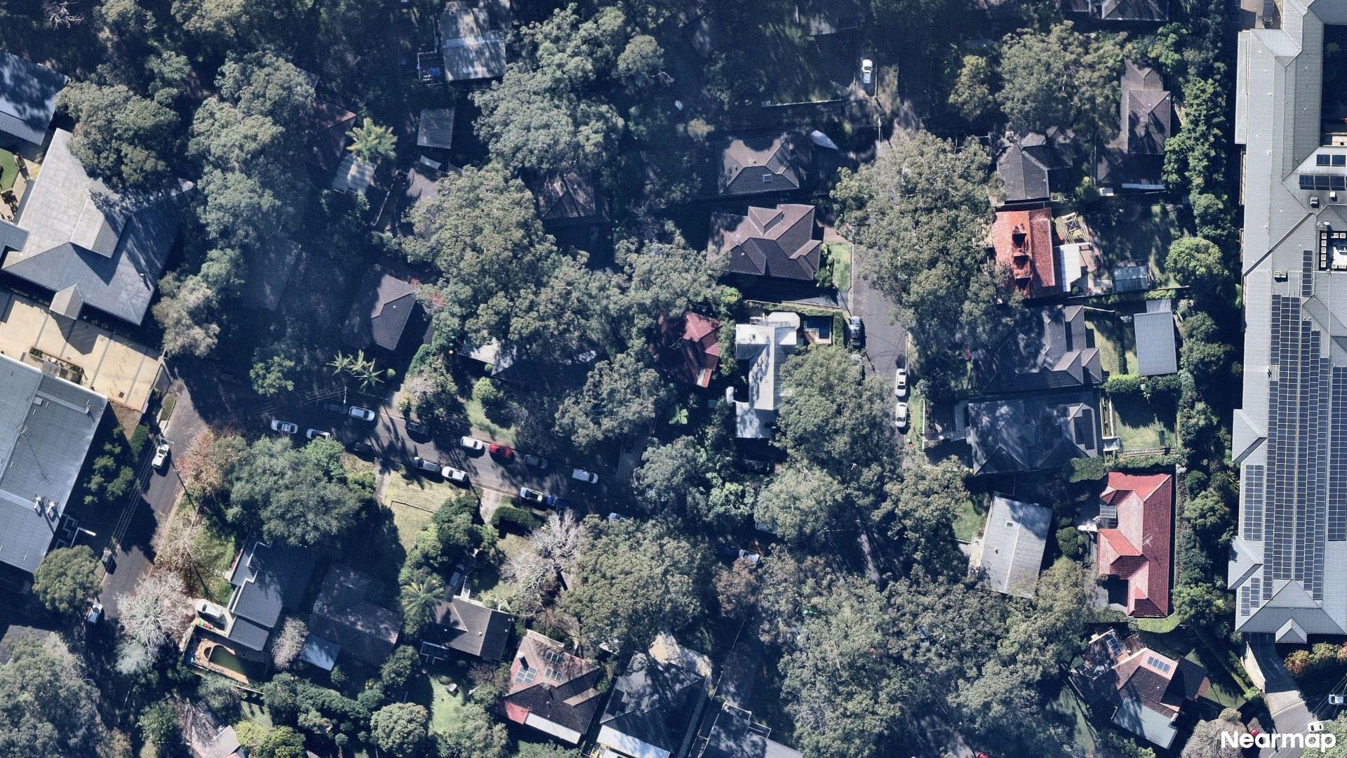 Vertical aerial view