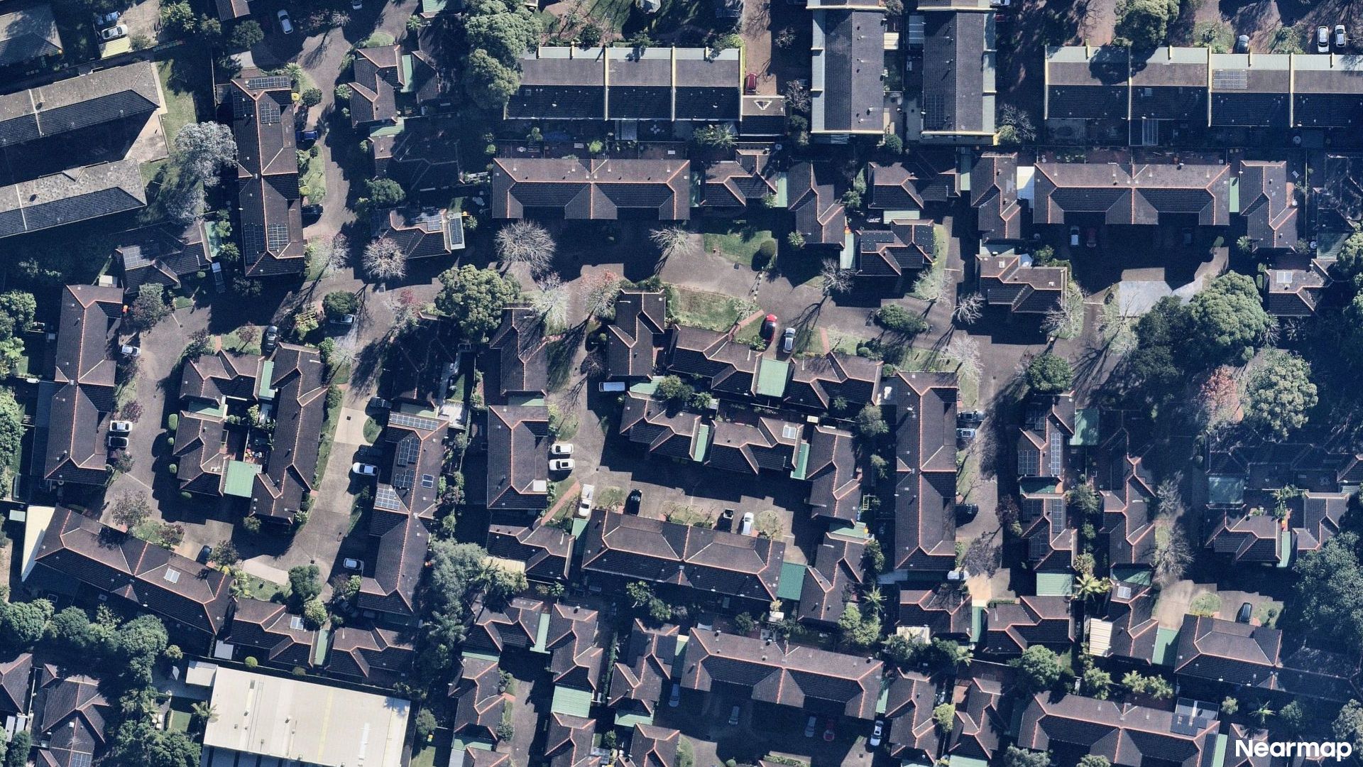 Vertical aerial view