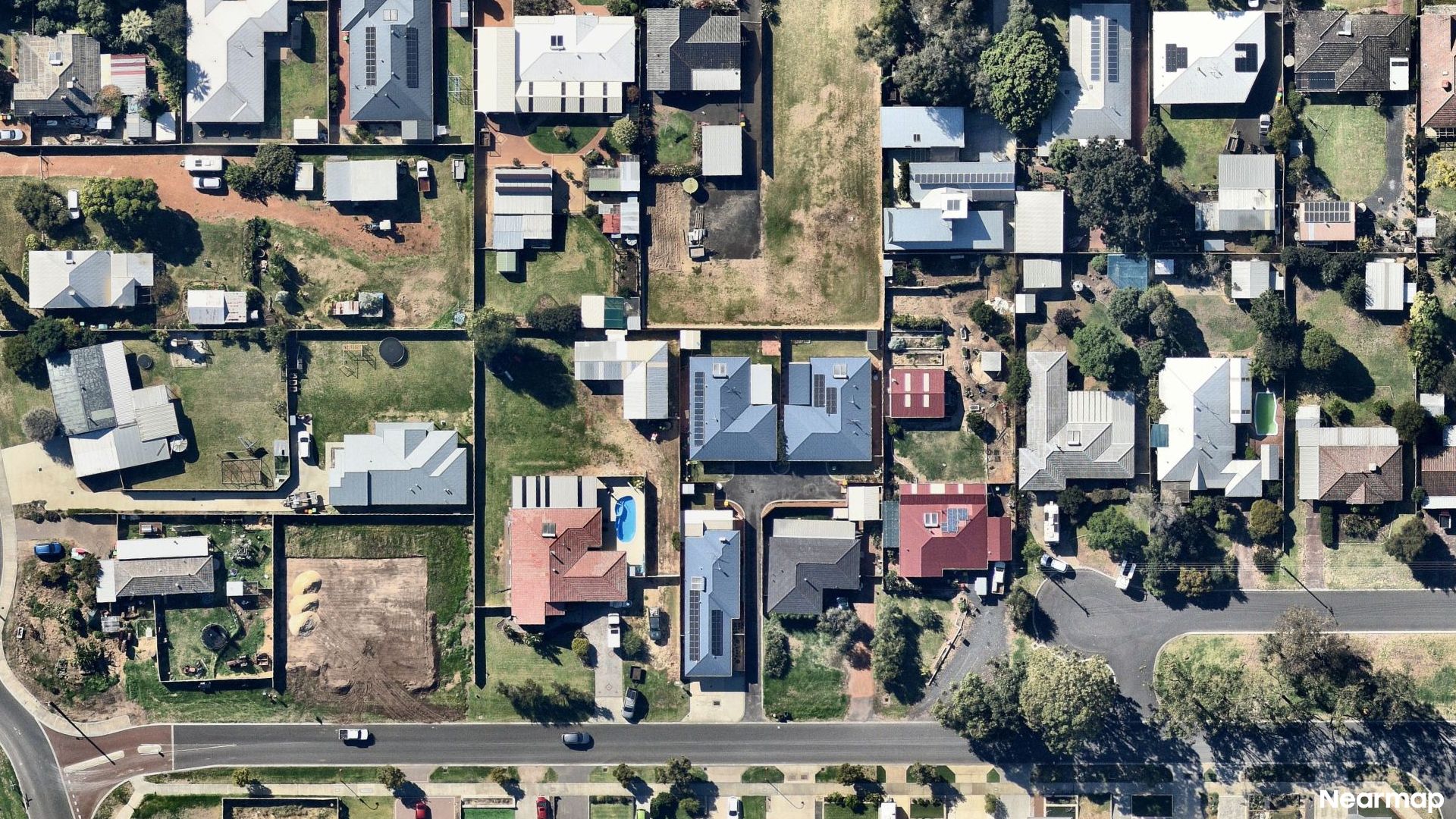 Vertical aerial view