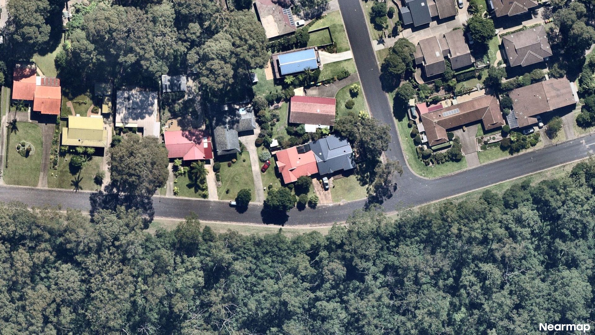 Vertical aerial view