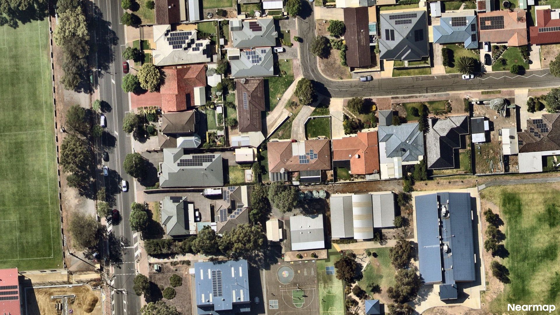 Vertical aerial view