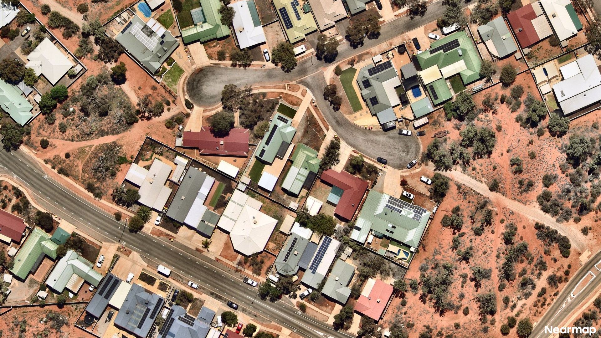 Vertical aerial view