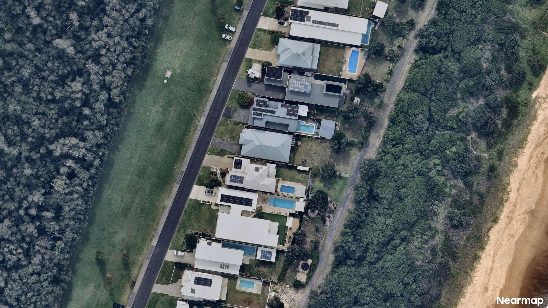 Vertical aerial view