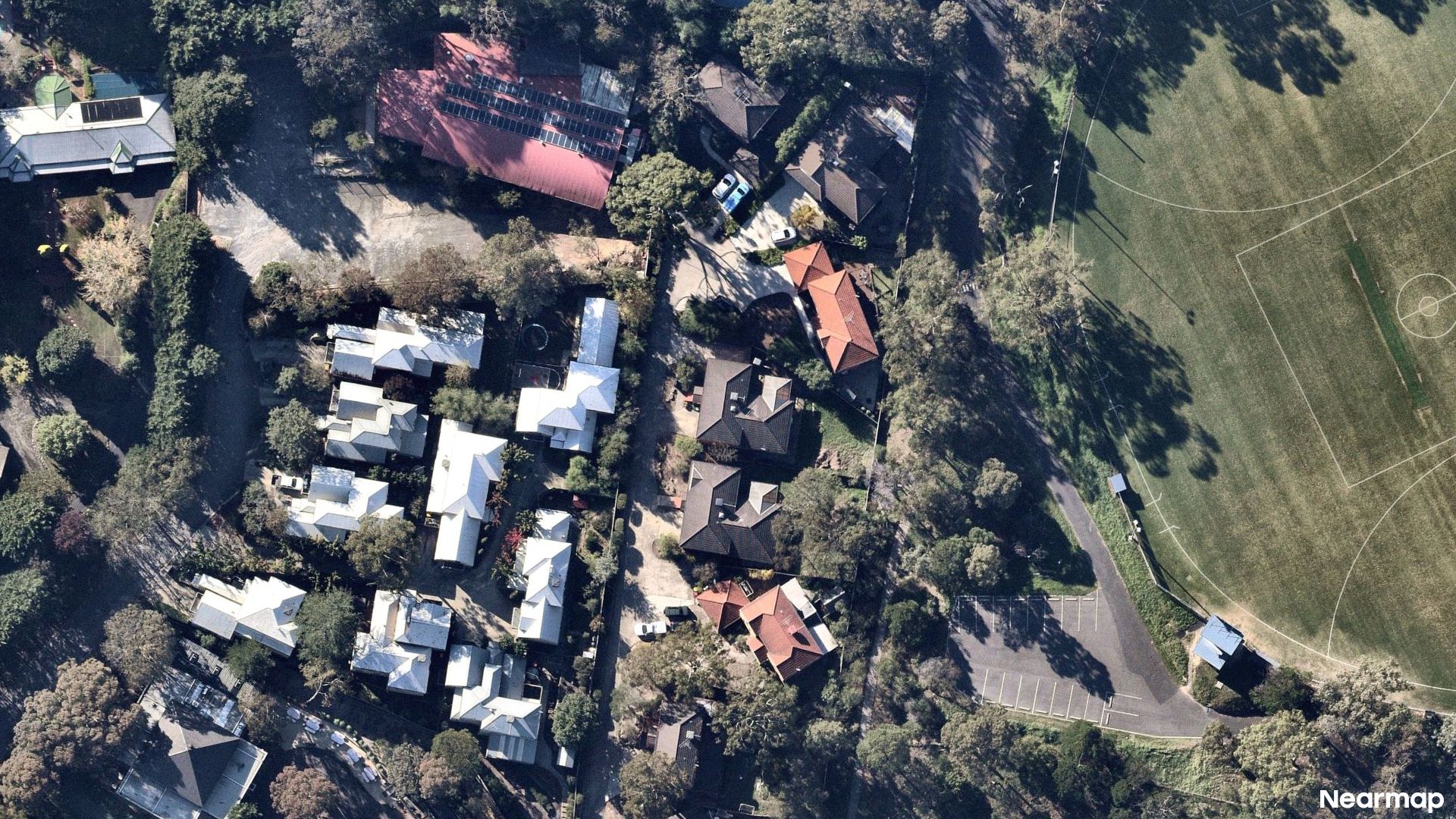 Vertical aerial view