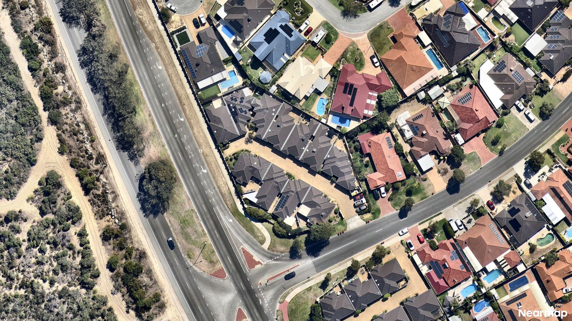 Vertical aerial view