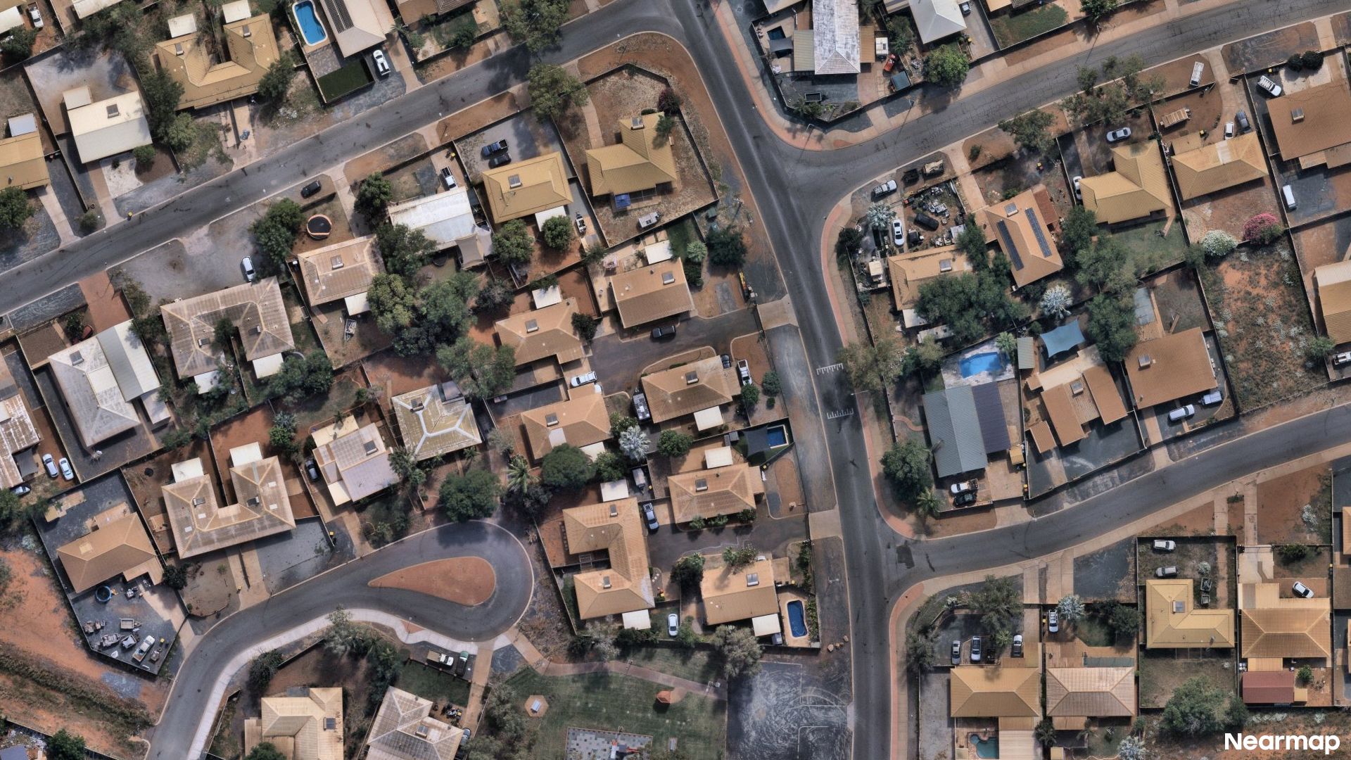 Vertical aerial view