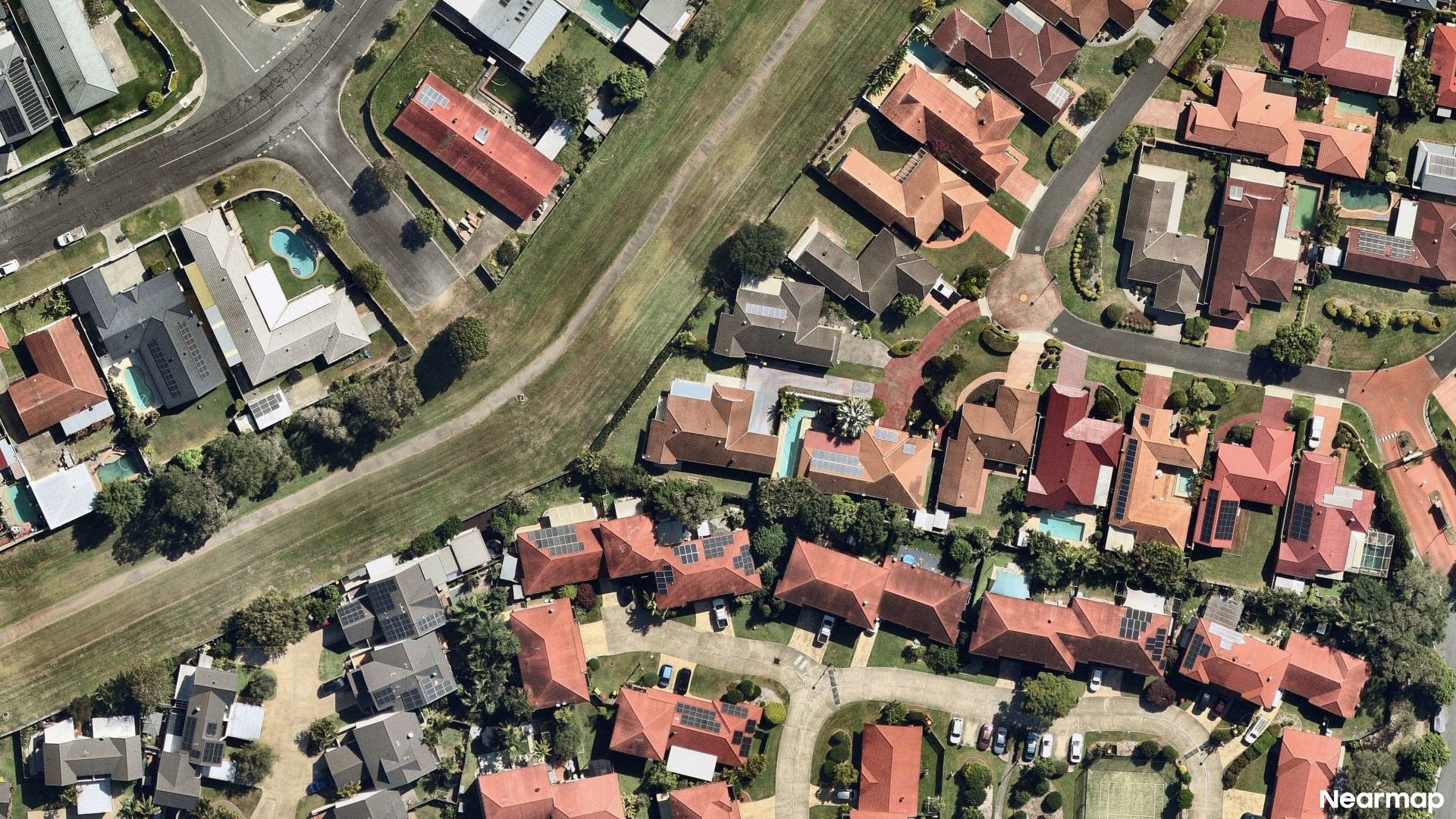 Vertical aerial view