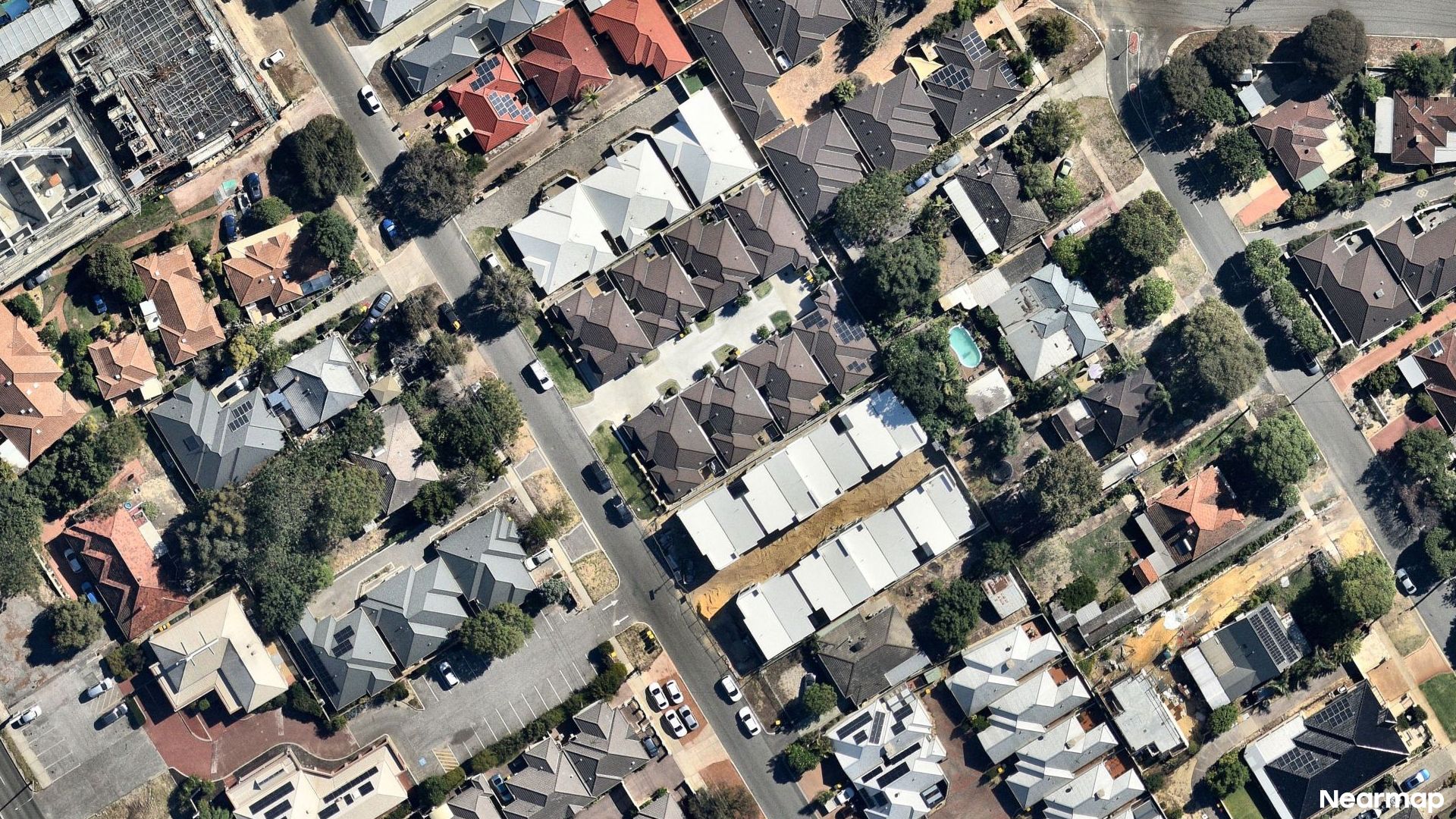 Vertical aerial view