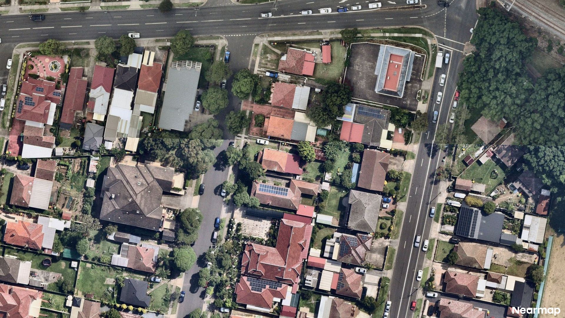 Vertical aerial view