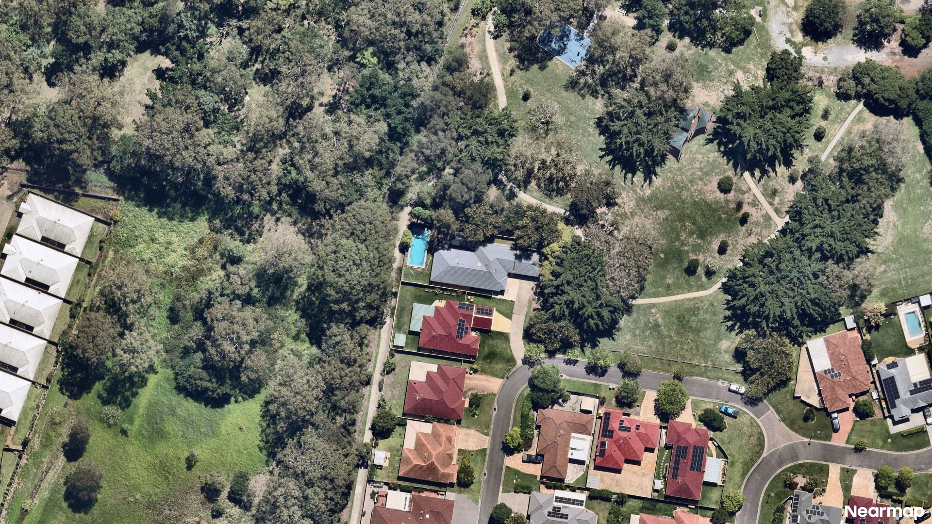 Vertical aerial view