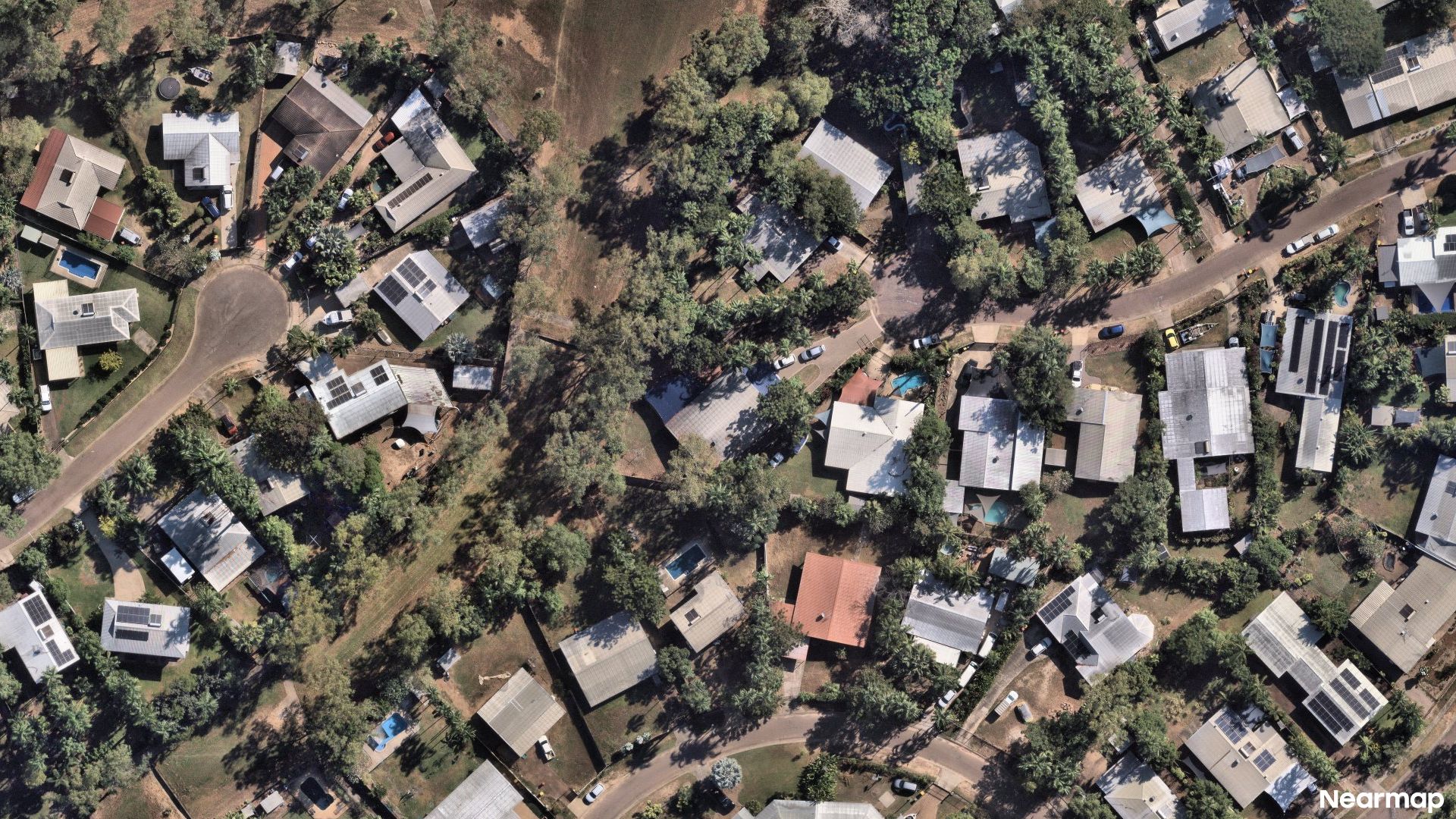 Vertical aerial view
