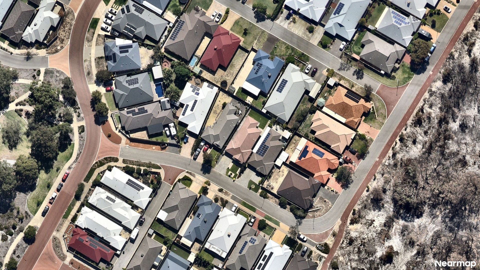 Vertical aerial view