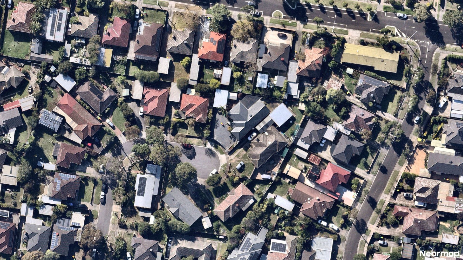 Vertical aerial view
