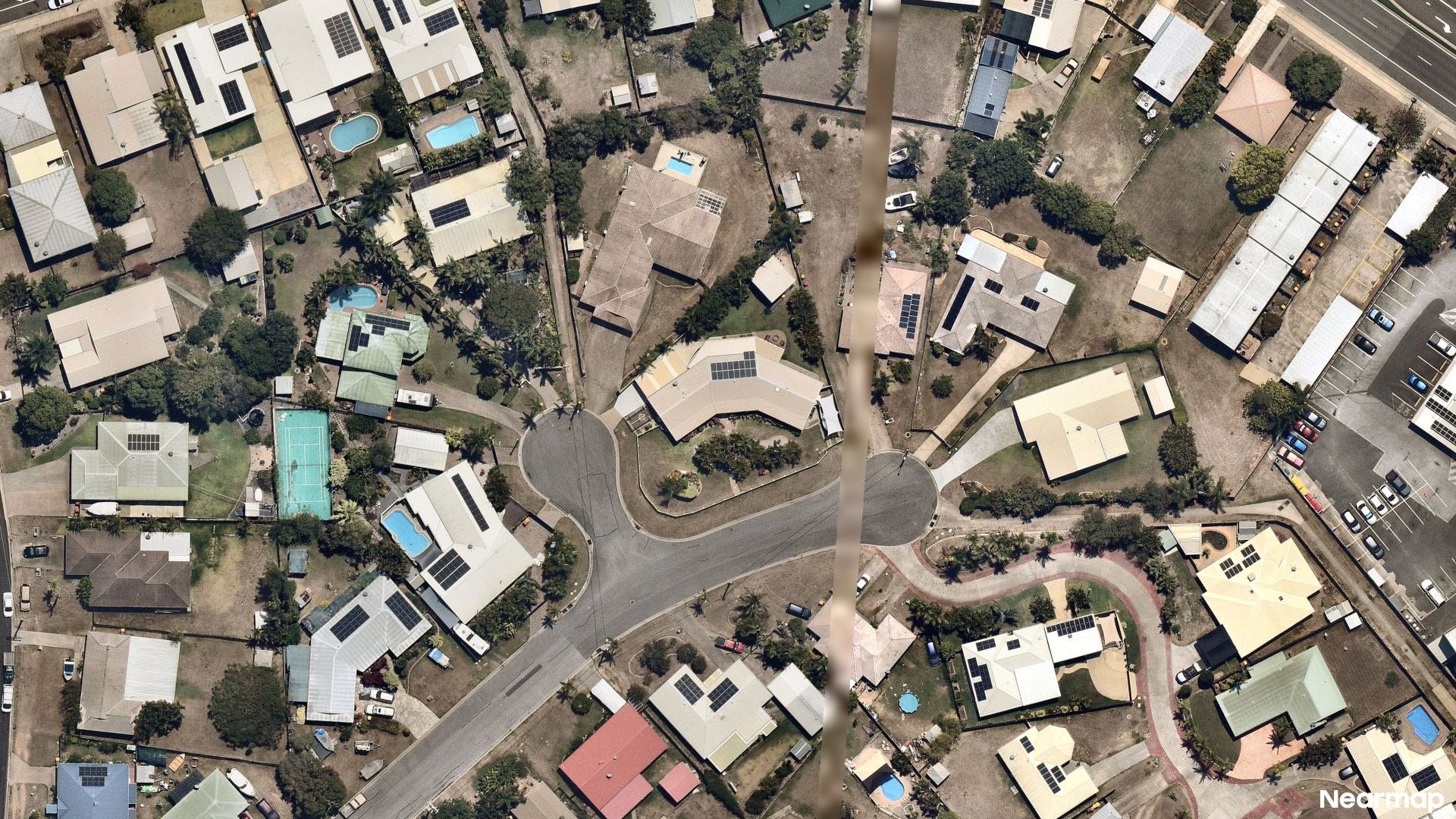 Vertical aerial view