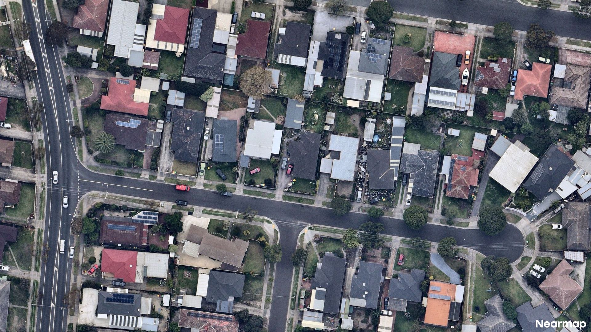 Vertical aerial view