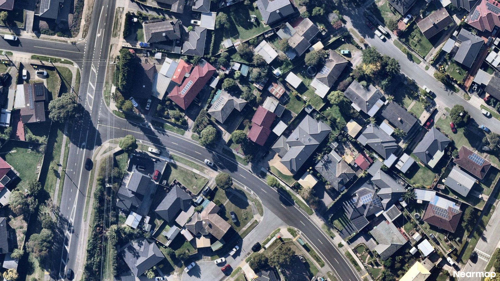 Vertical aerial view