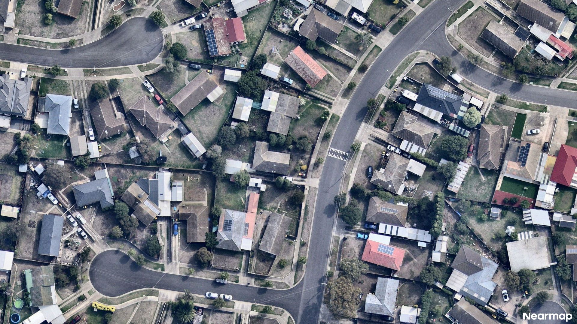 Vertical aerial view