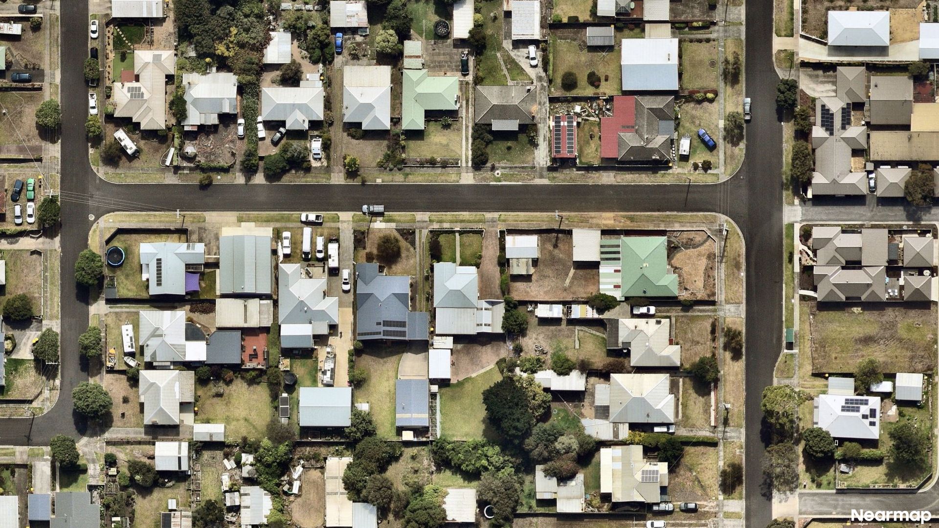 Vertical aerial view