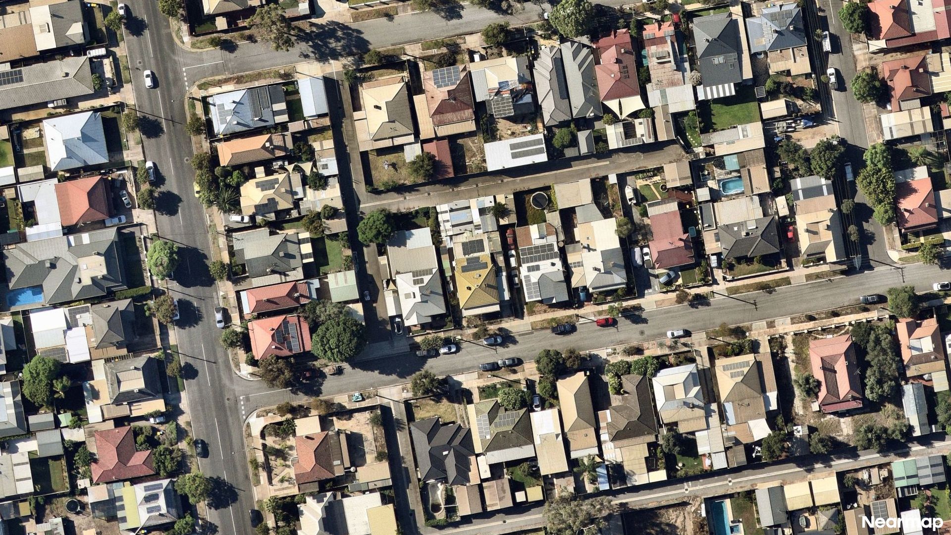 Vertical aerial view