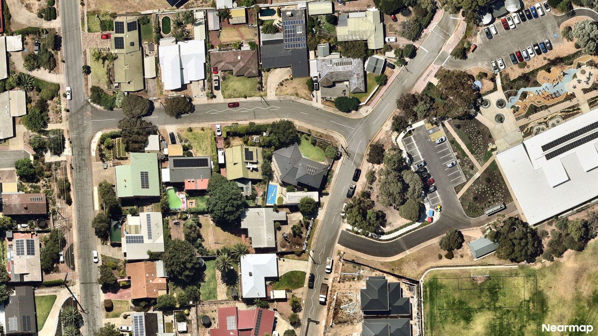 Vertical aerial view