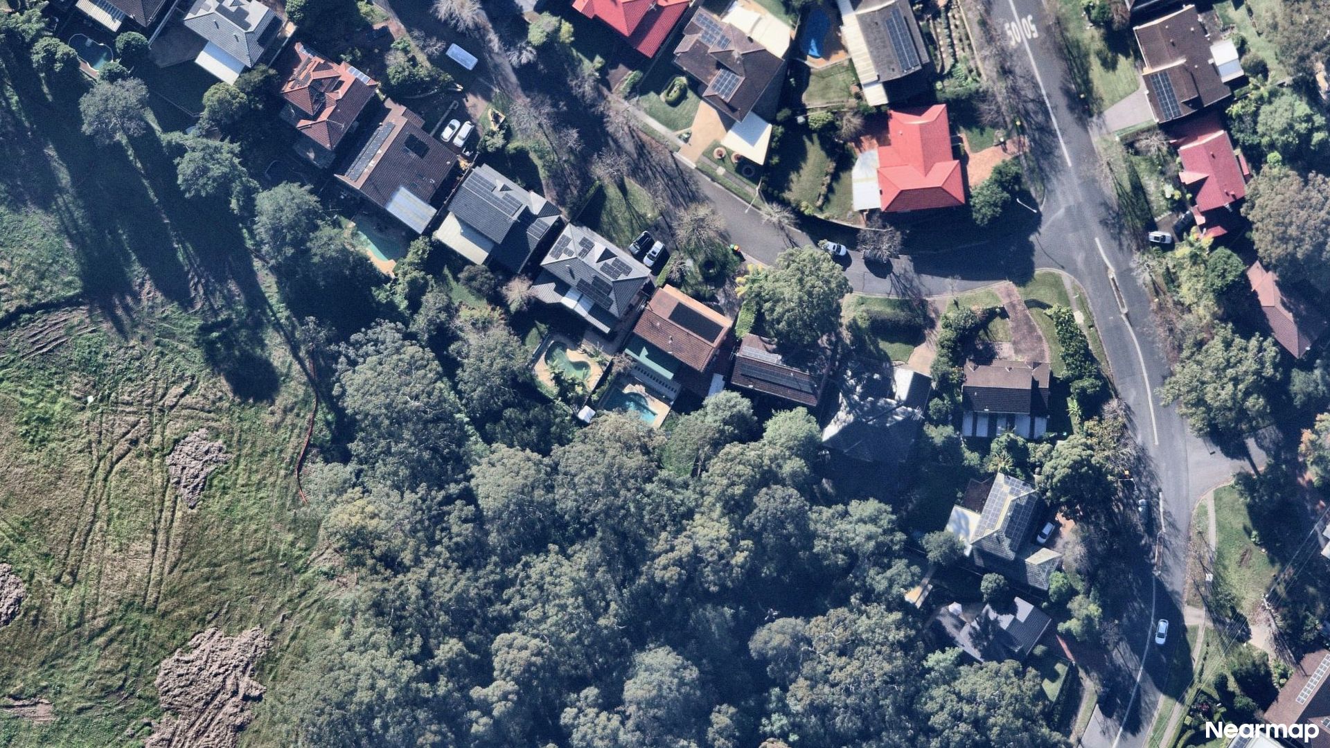 Vertical aerial view