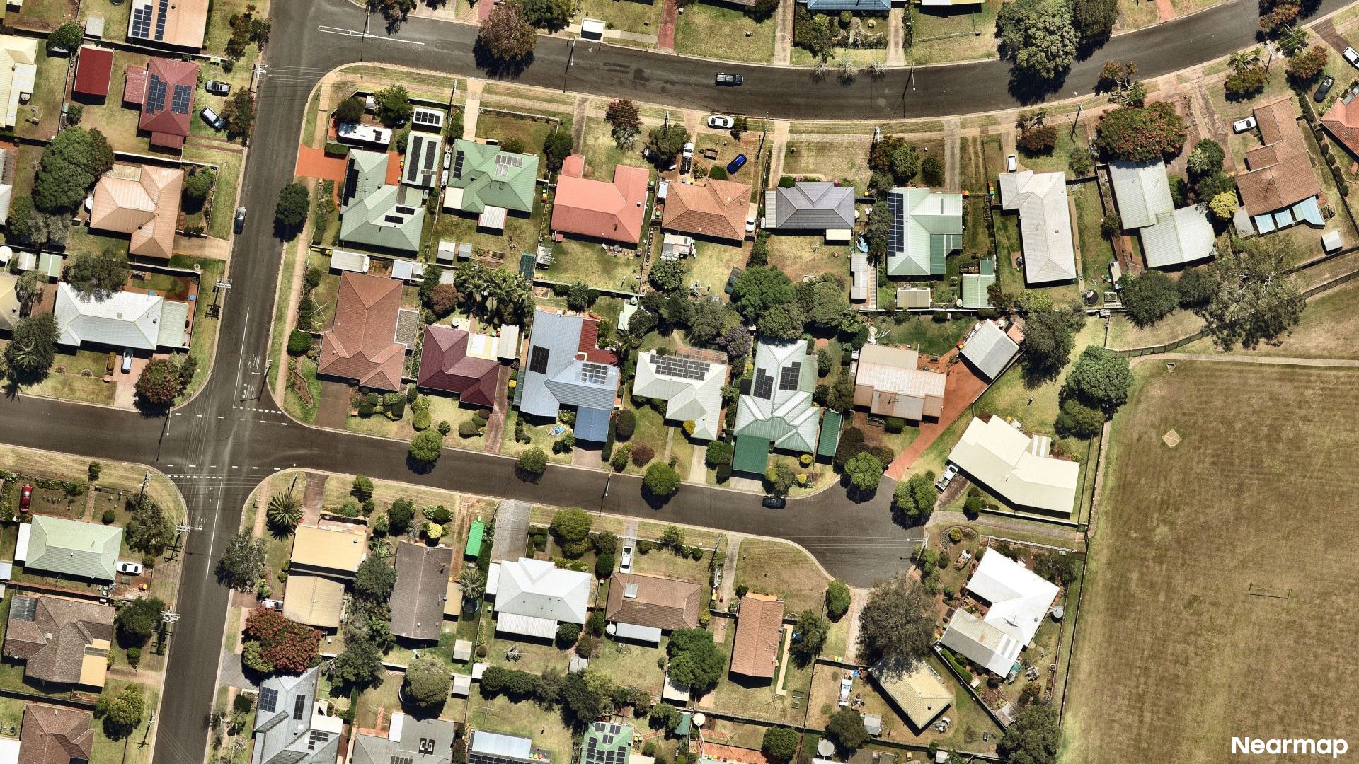 Vertical aerial view
