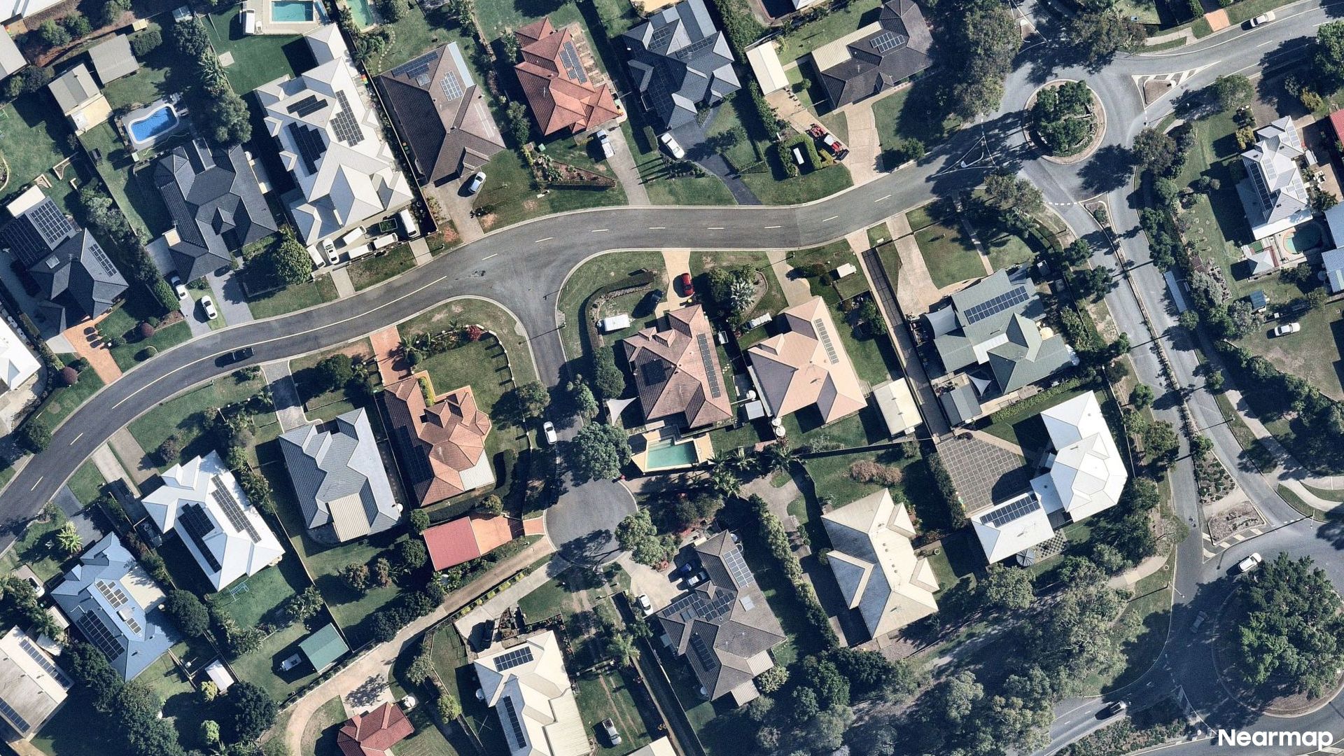 Vertical aerial view
