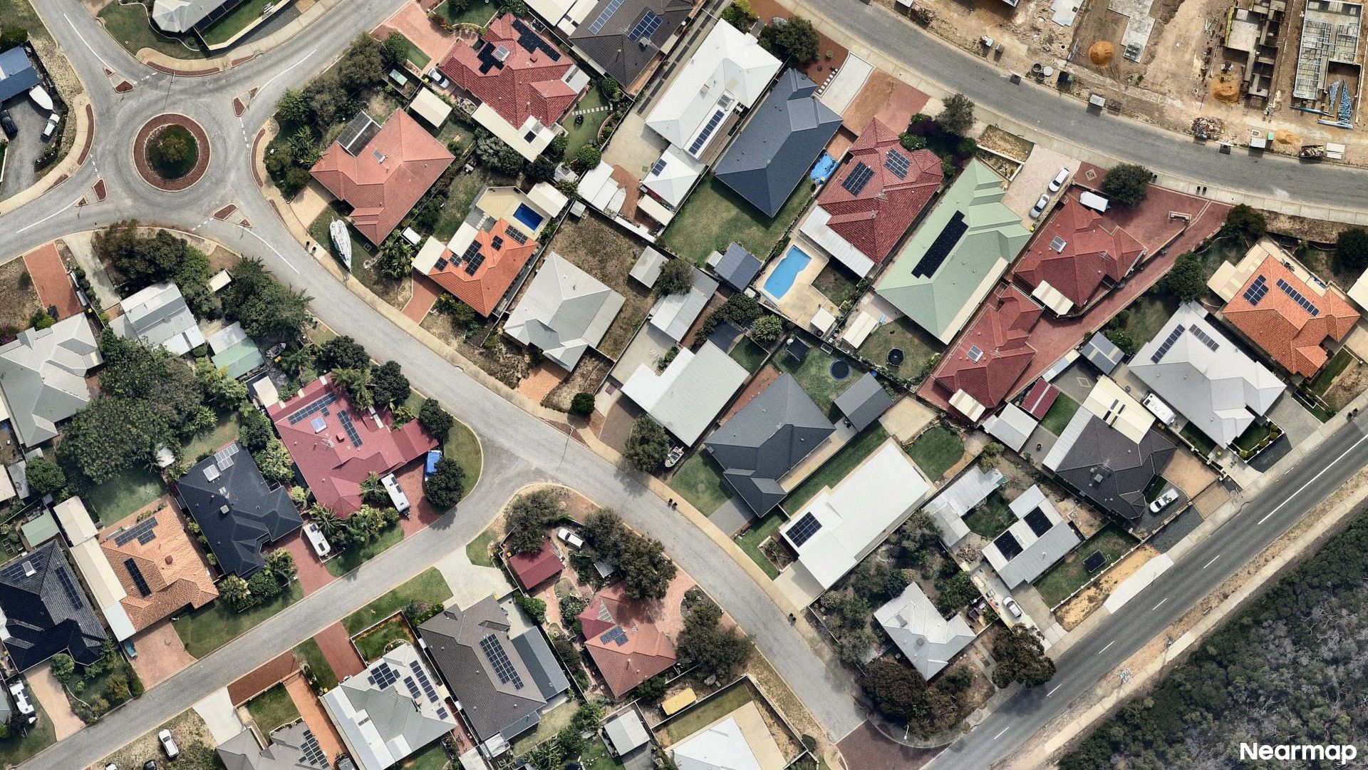 Vertical aerial view