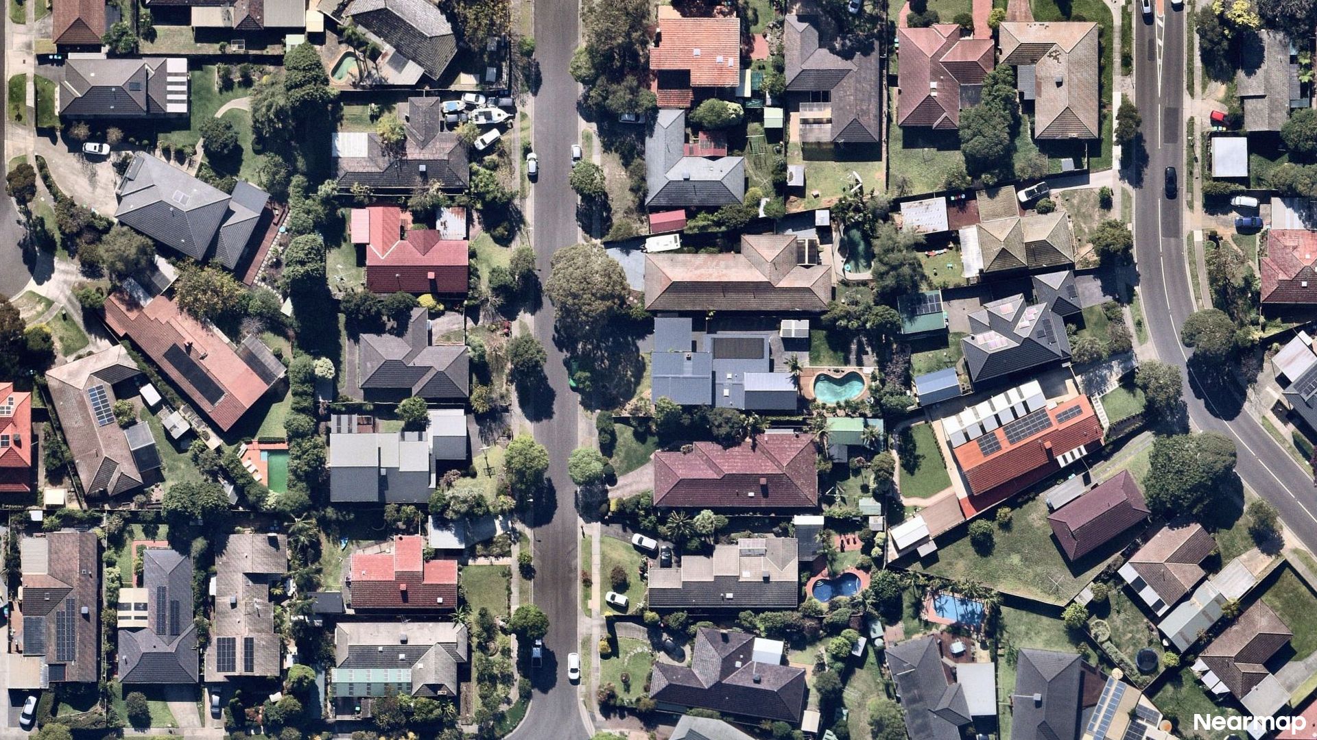 Vertical aerial view