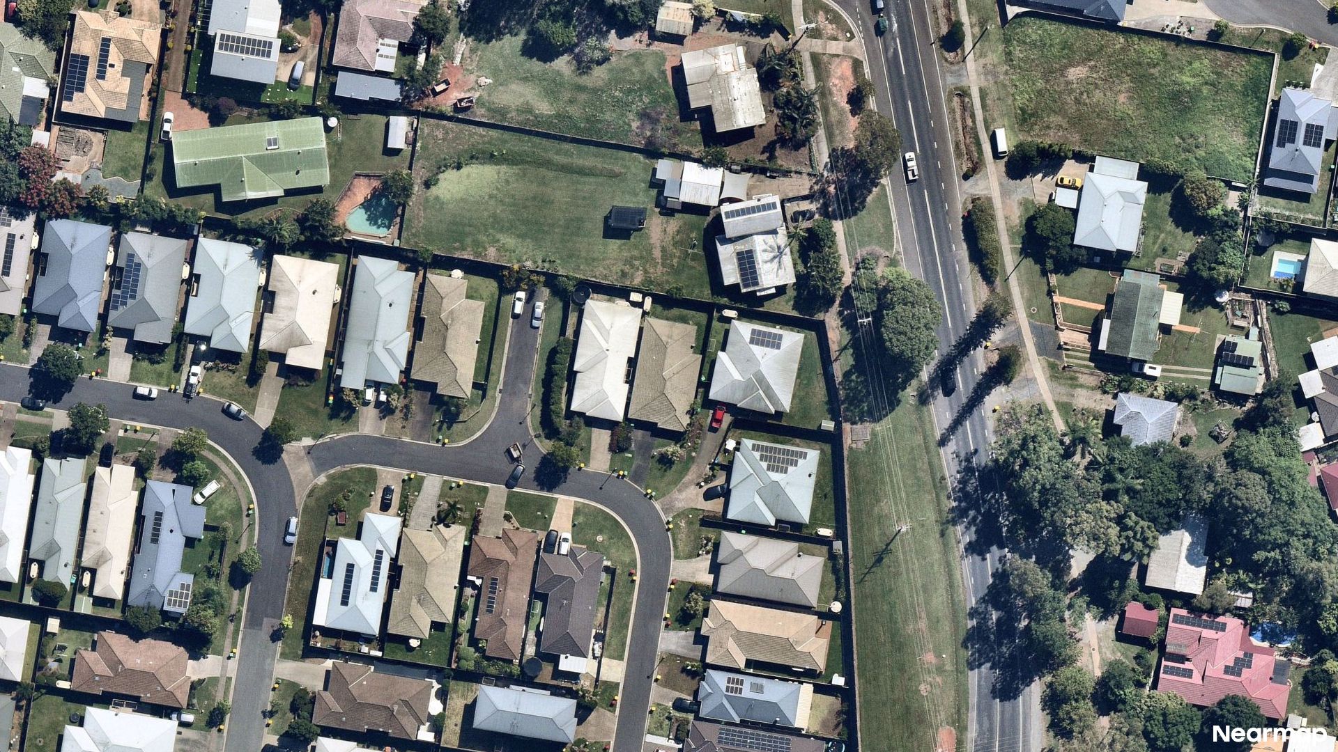 Vertical aerial view
