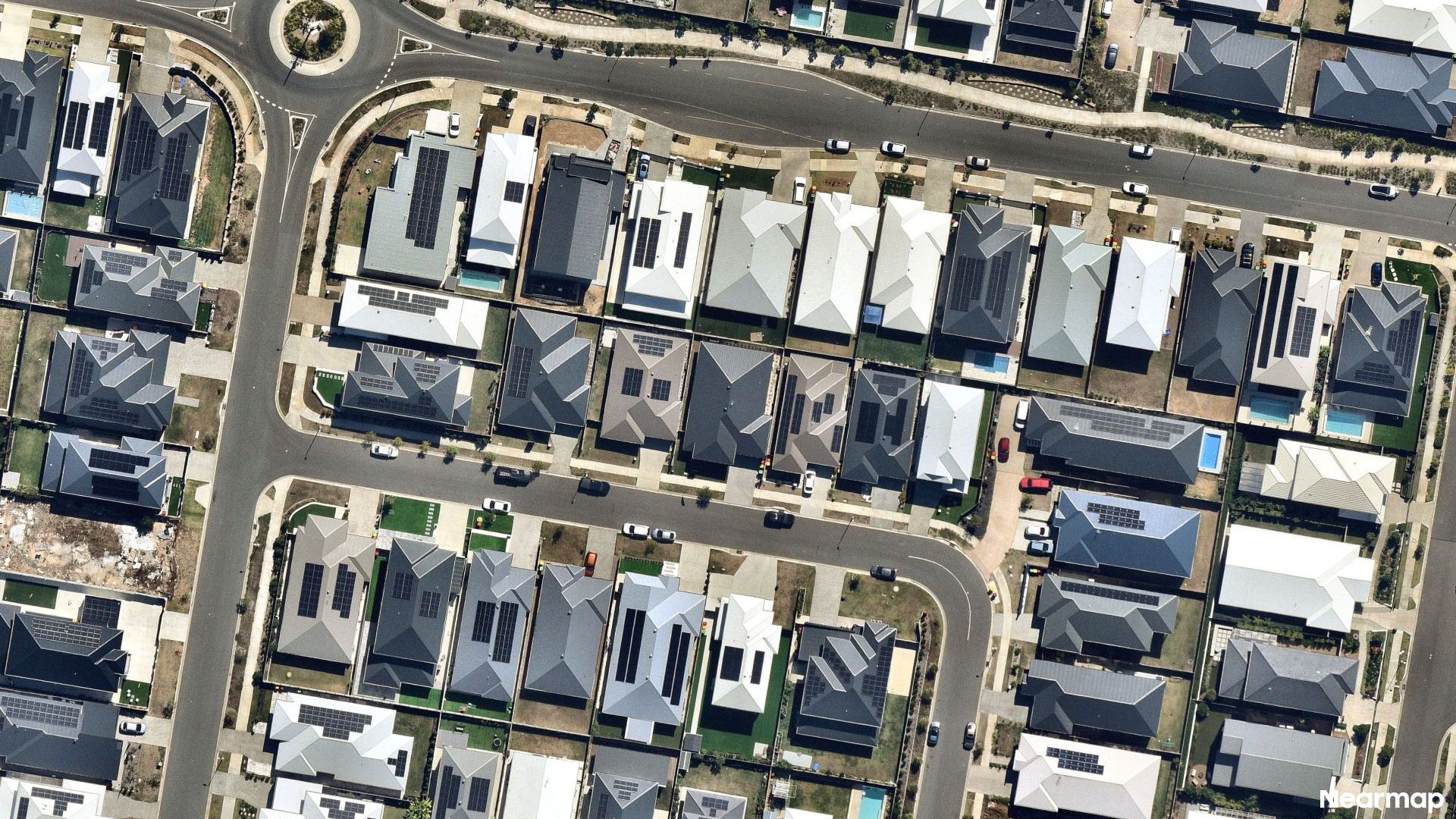 Vertical aerial view