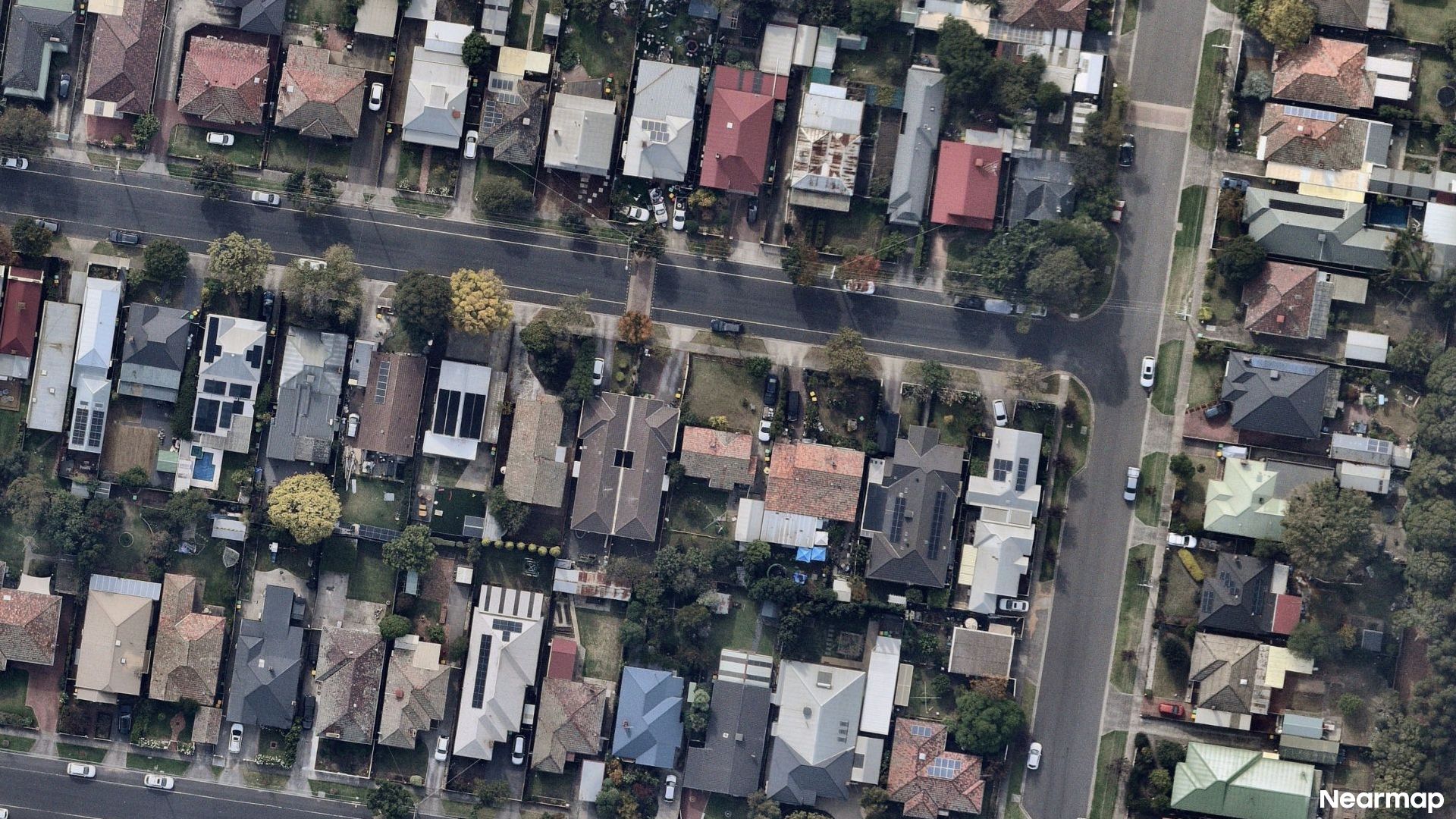 Vertical aerial view