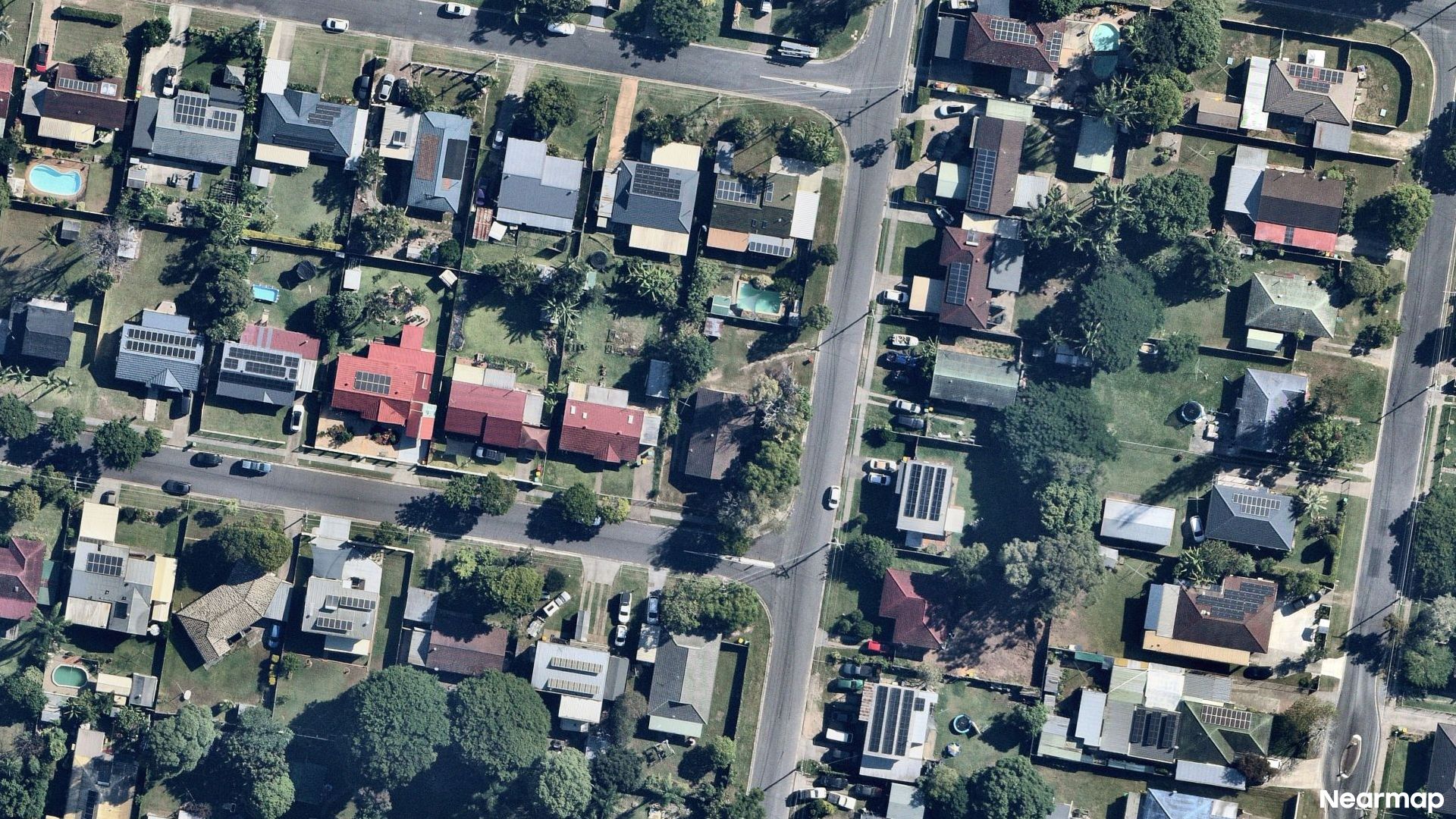 Vertical aerial view