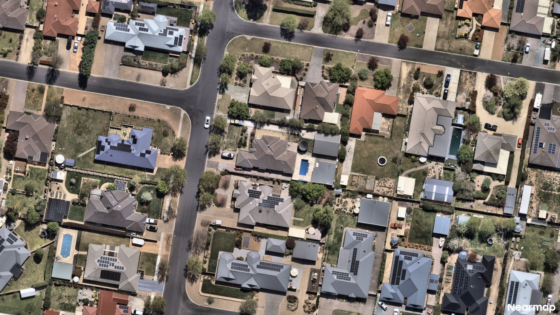 Vertical aerial view