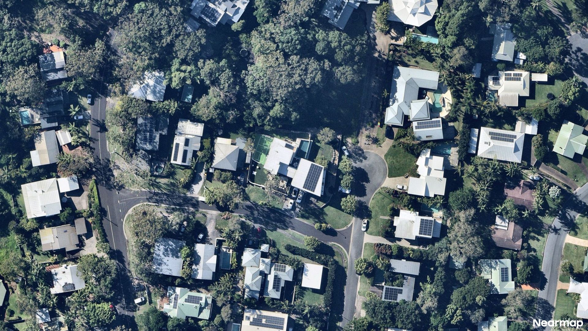 Vertical aerial view
