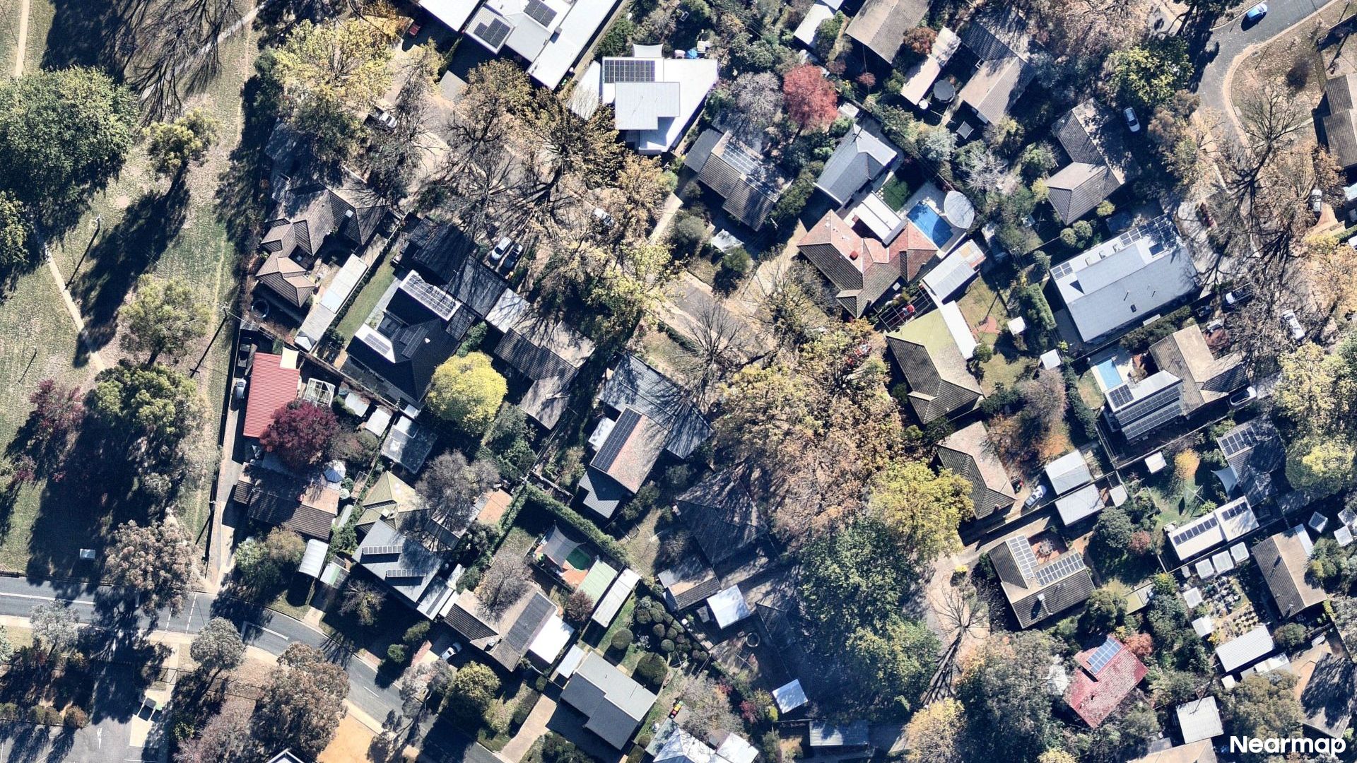 Vertical aerial view
