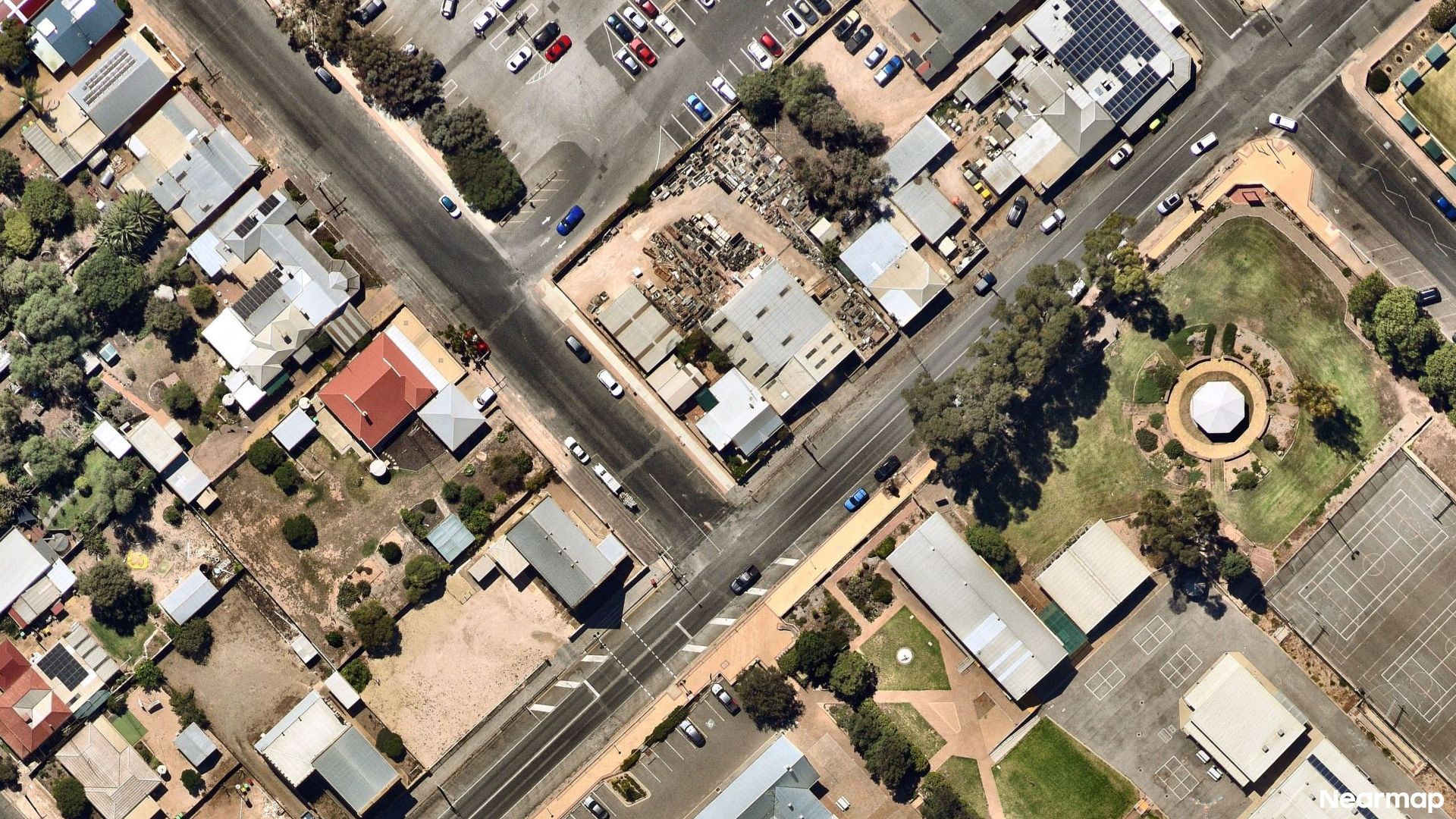 Vertical aerial view