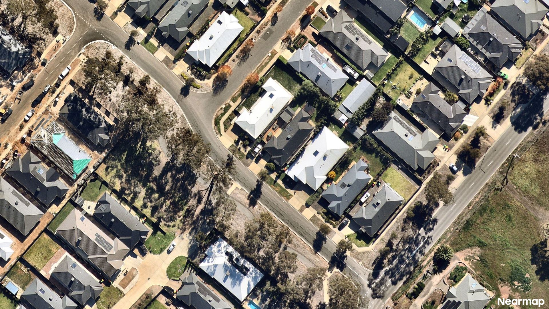 Vertical aerial view